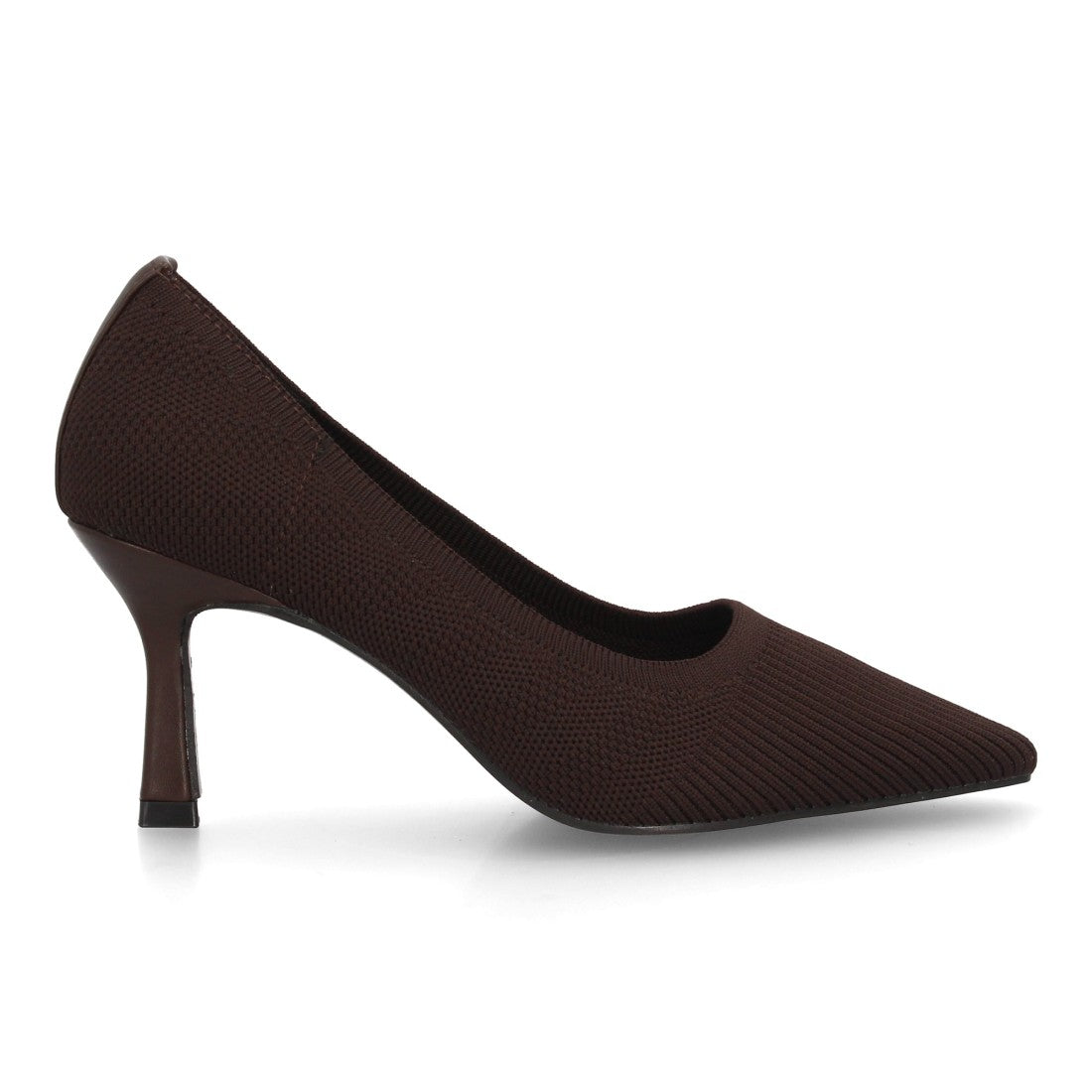 Zapato salón de mujer con acabado en tejido elástico