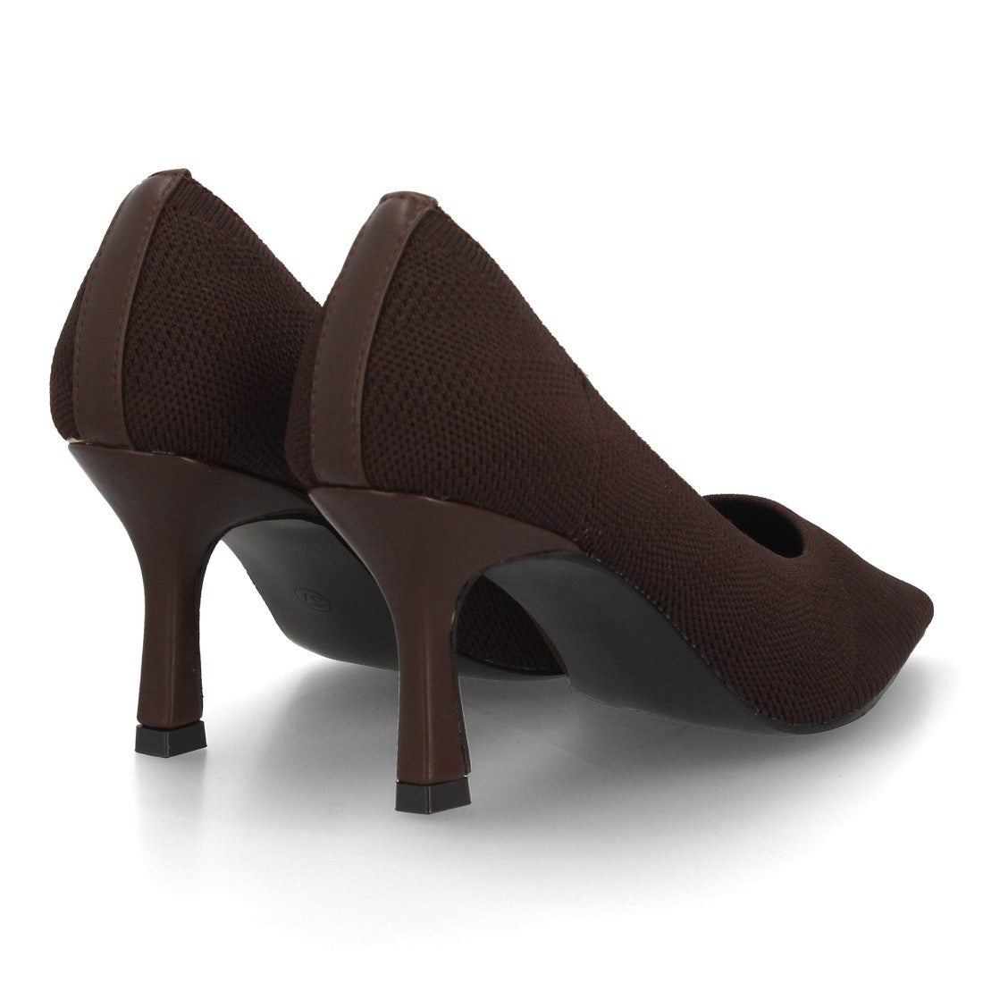 Zapato salón de mujer con acabado en tejido elástico