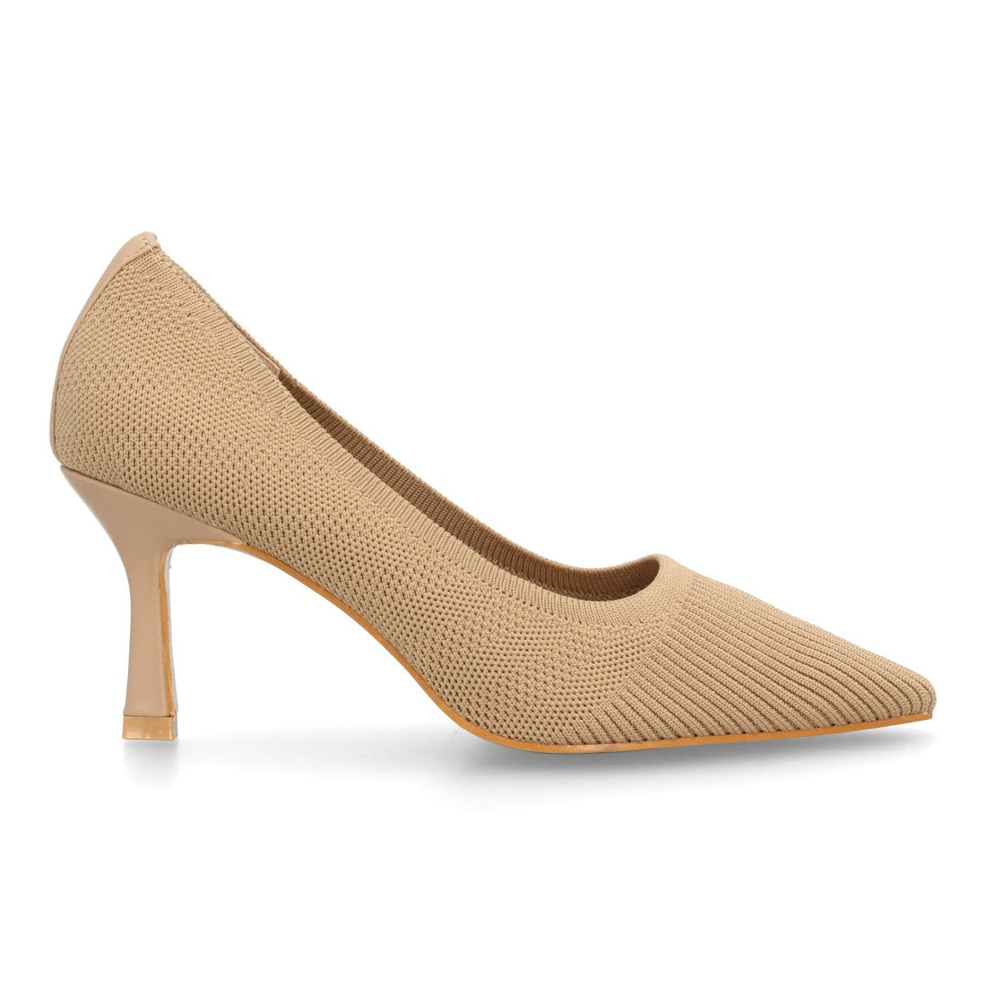 Zapato salón de mujer con acabado en tejido elástico