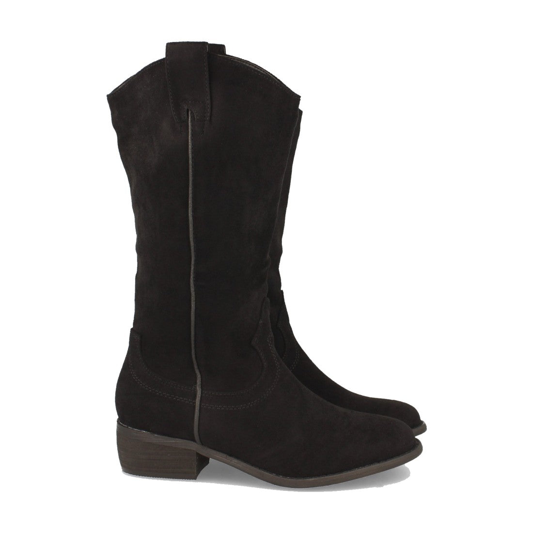 Bota de tacón de mujer con cremallera