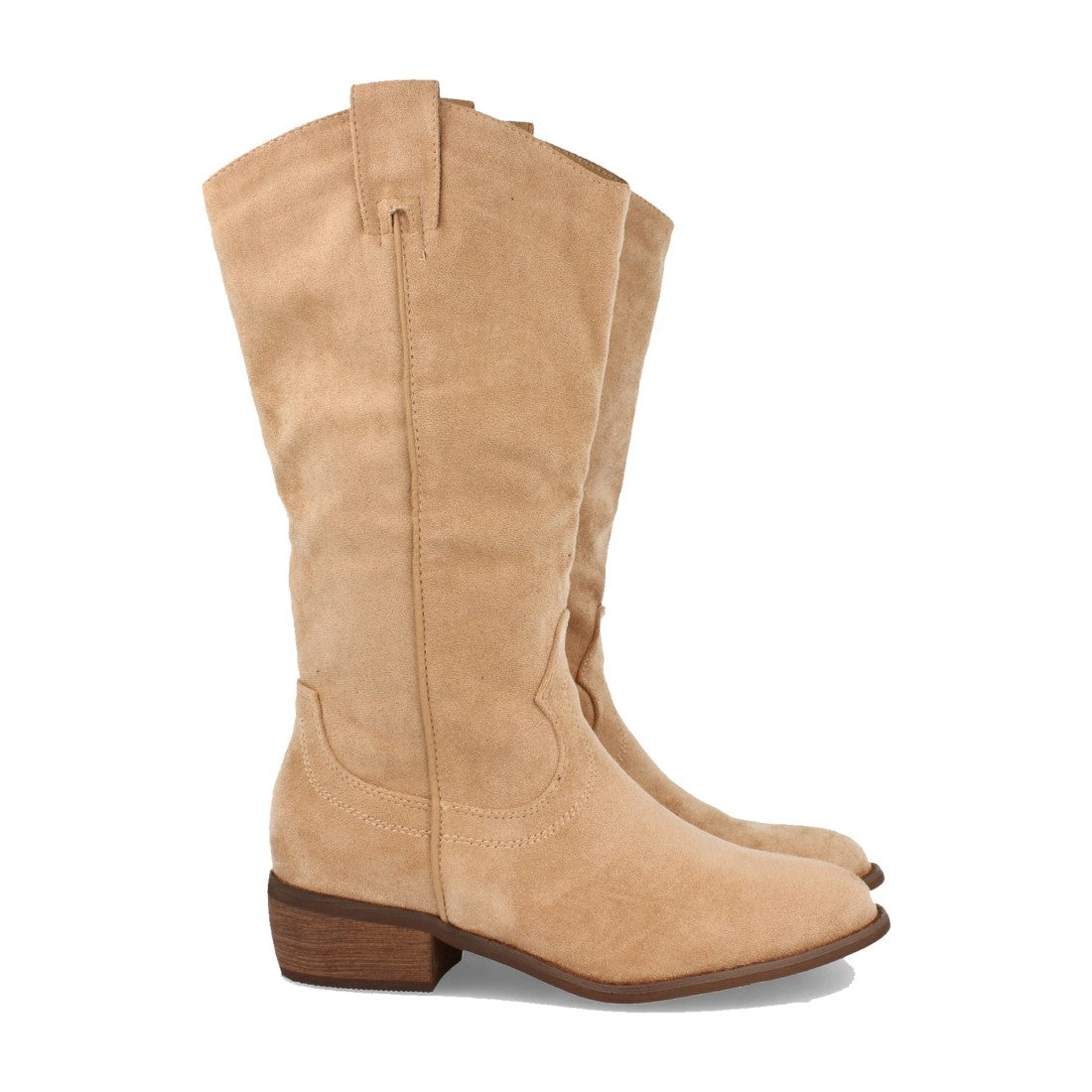 Bota de tacón de mujer con cremallera