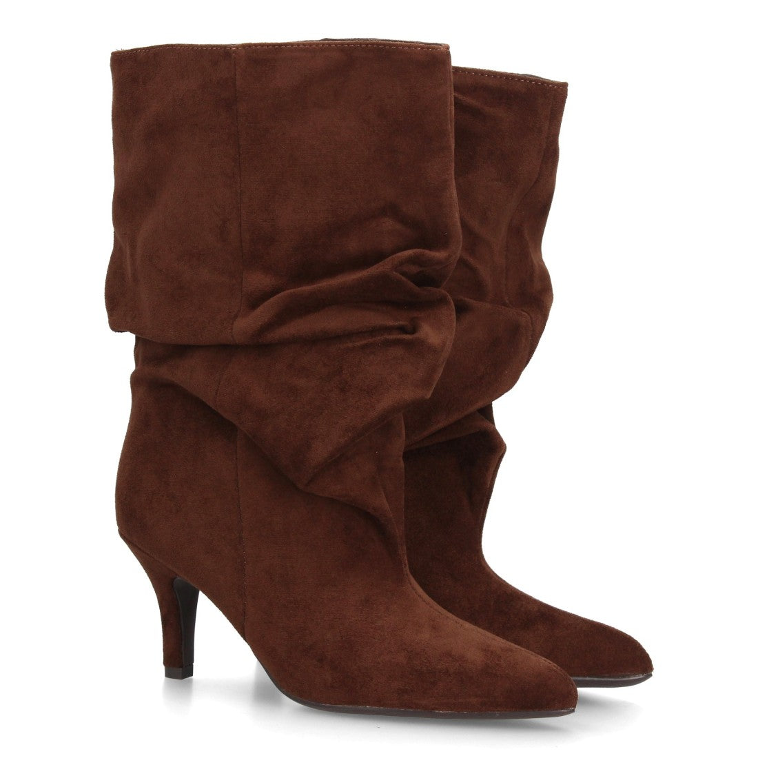 Botas de caña alta de mujer con punta y tacón finos