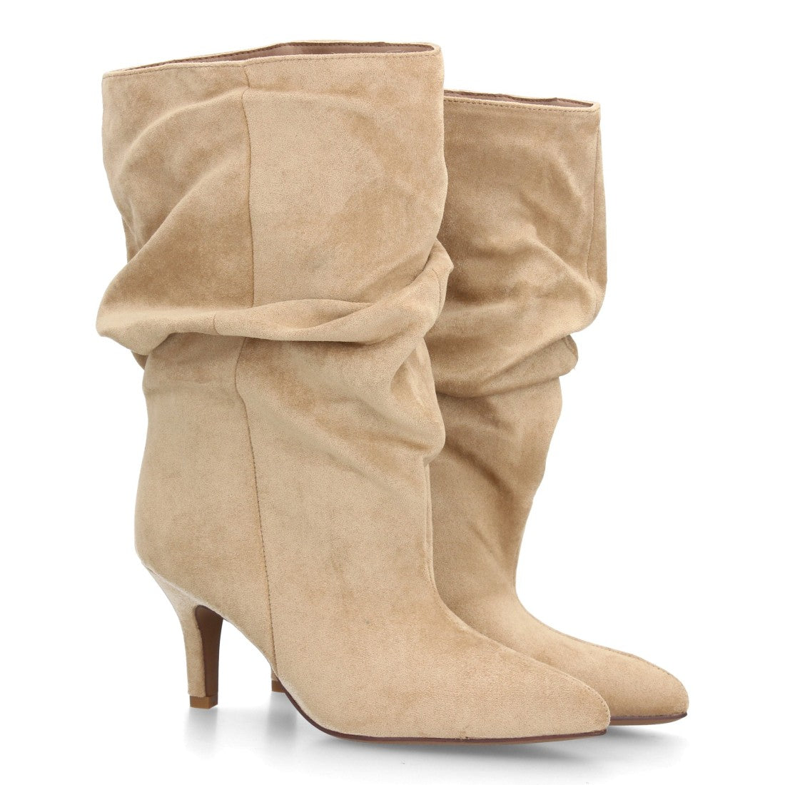Botas de caña alta de mujer con punta y tacón finos