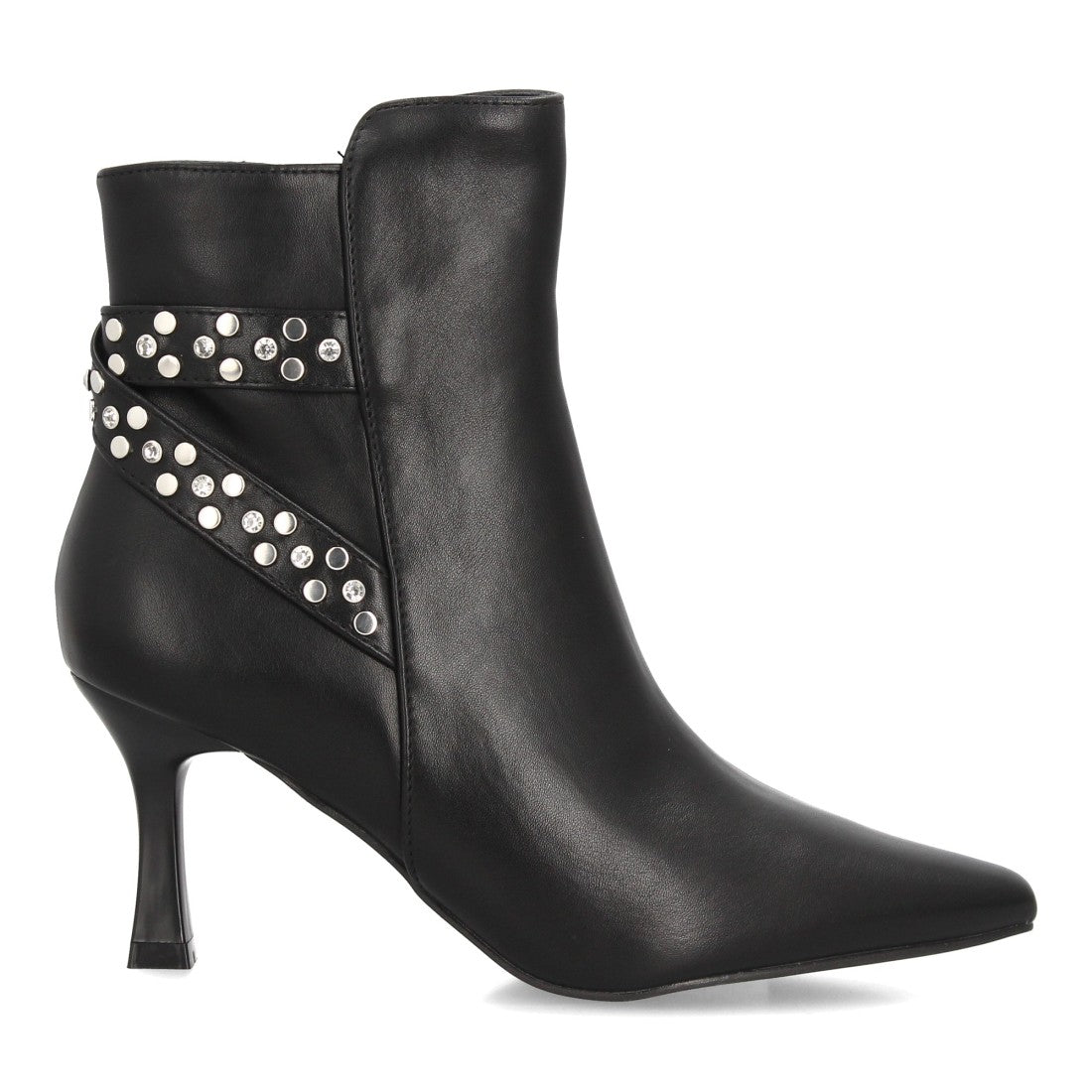 Botines de estilo elegante de mujer con punta fina y tacón fino