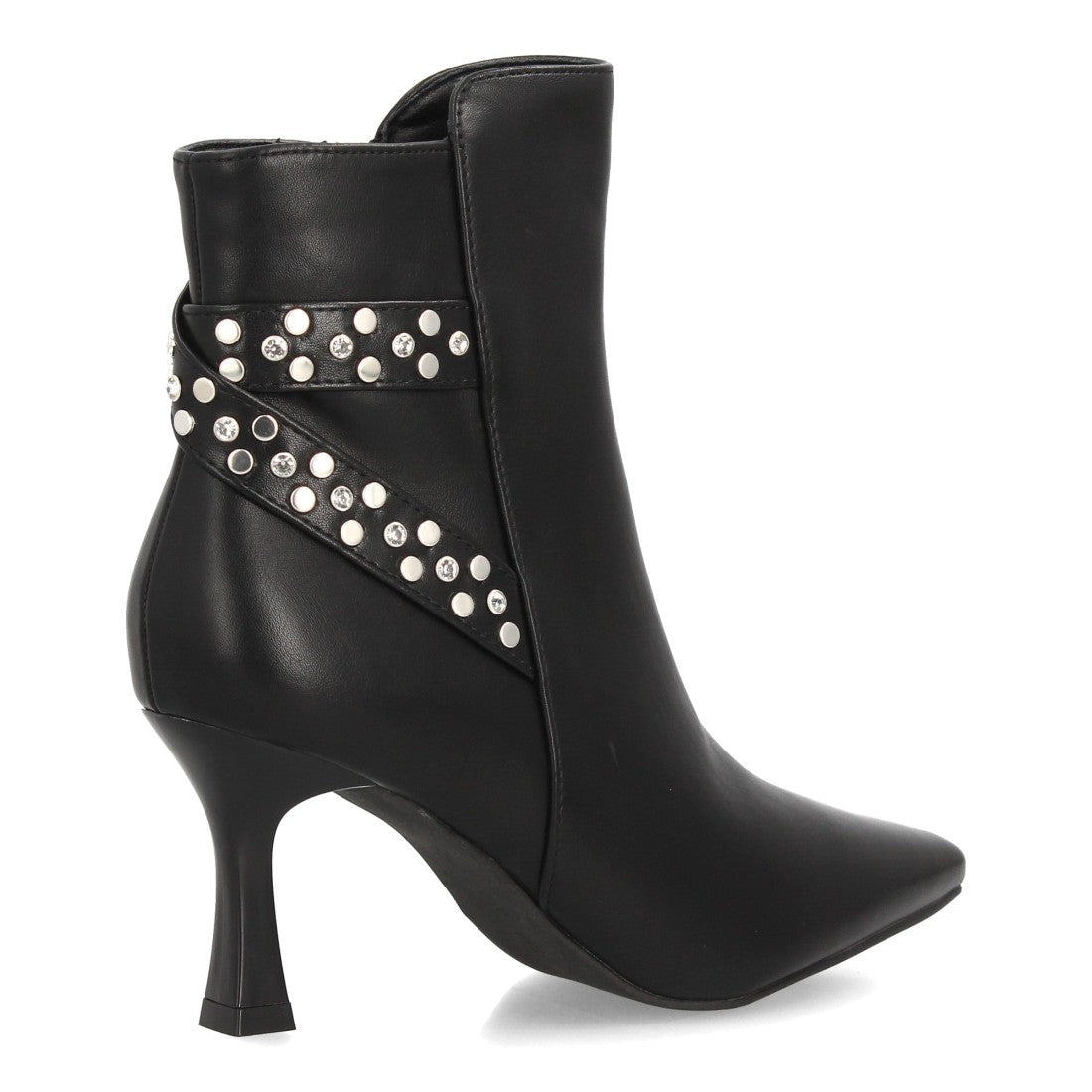 Botines de estilo elegante de mujer con punta fina y tacón fino
