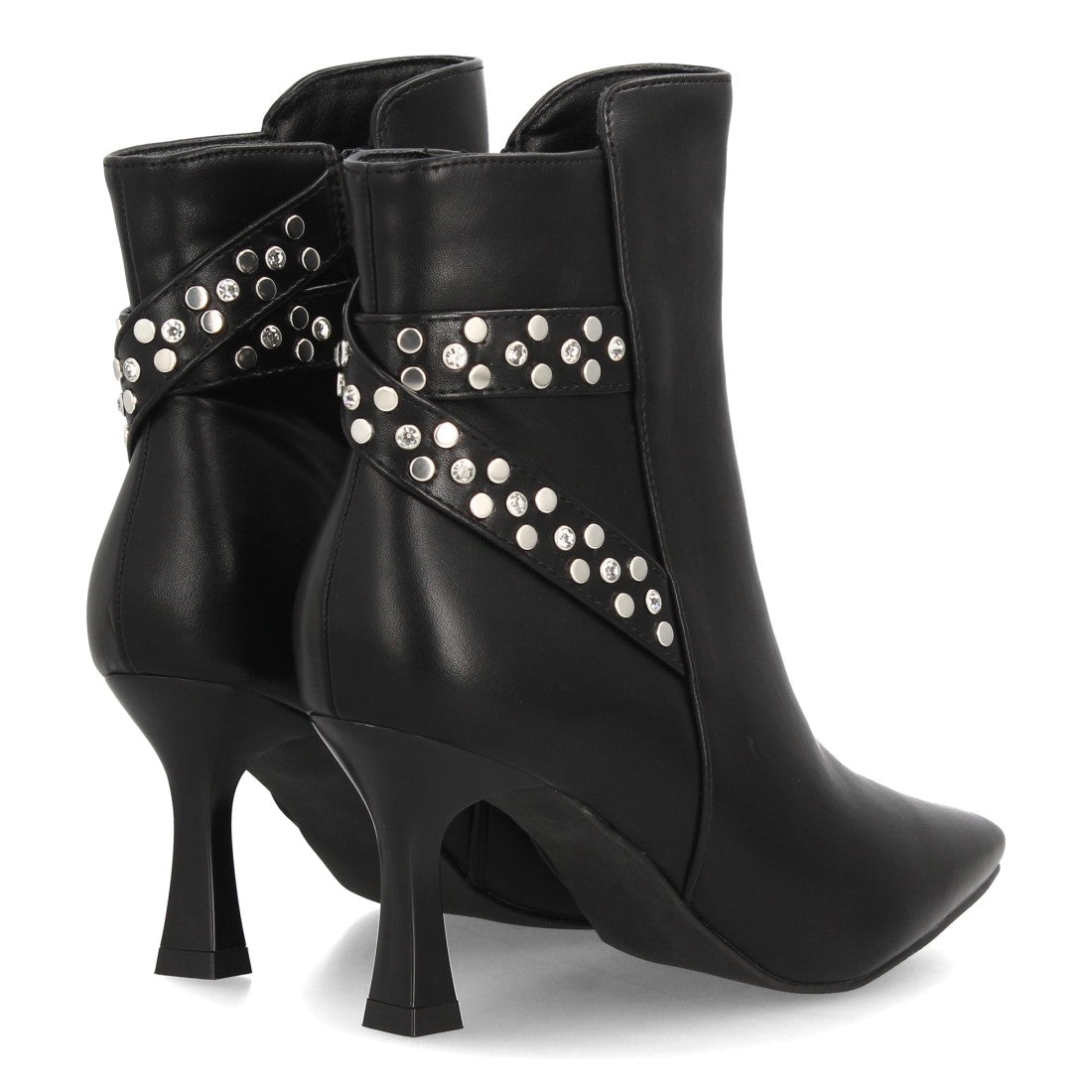 Botines de estilo elegante de mujer con punta fina y tacón fino