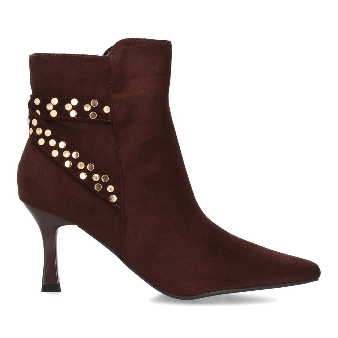Botines de estilo elegante de mujer con punta fina y tacón fino