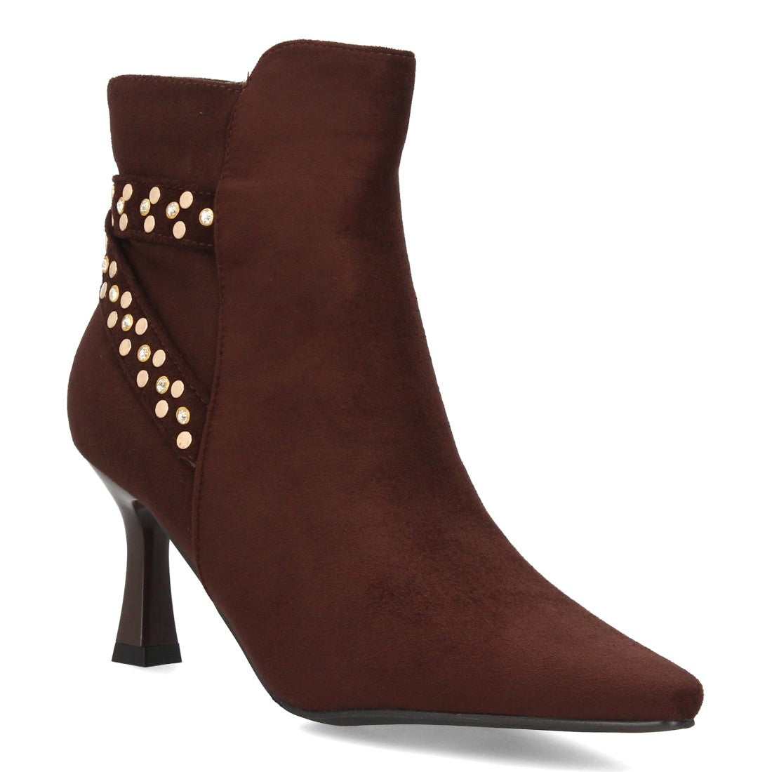 Botines de estilo elegante de mujer con punta fina y tacón fino