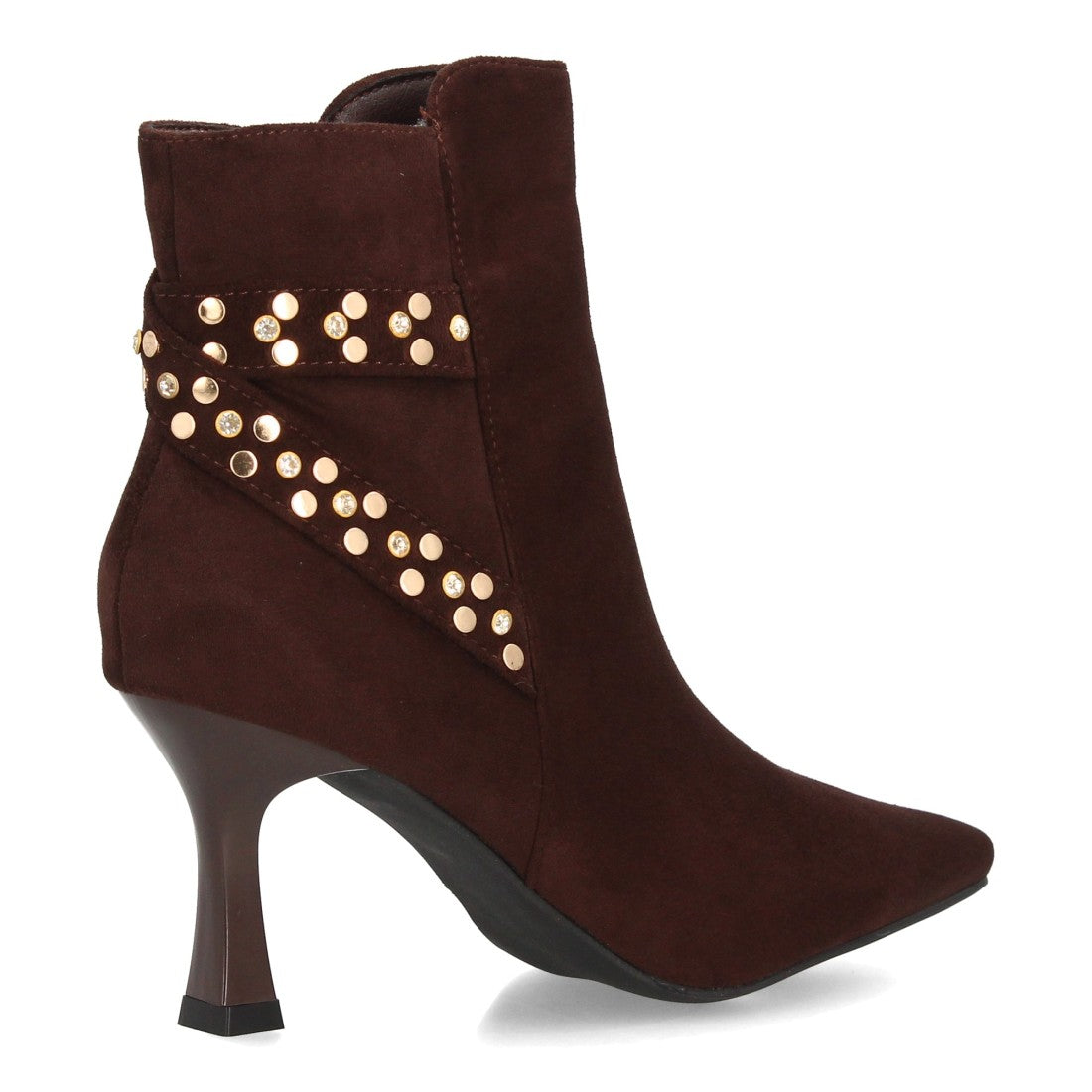 Botines de estilo elegante de mujer con punta fina y tacón fino