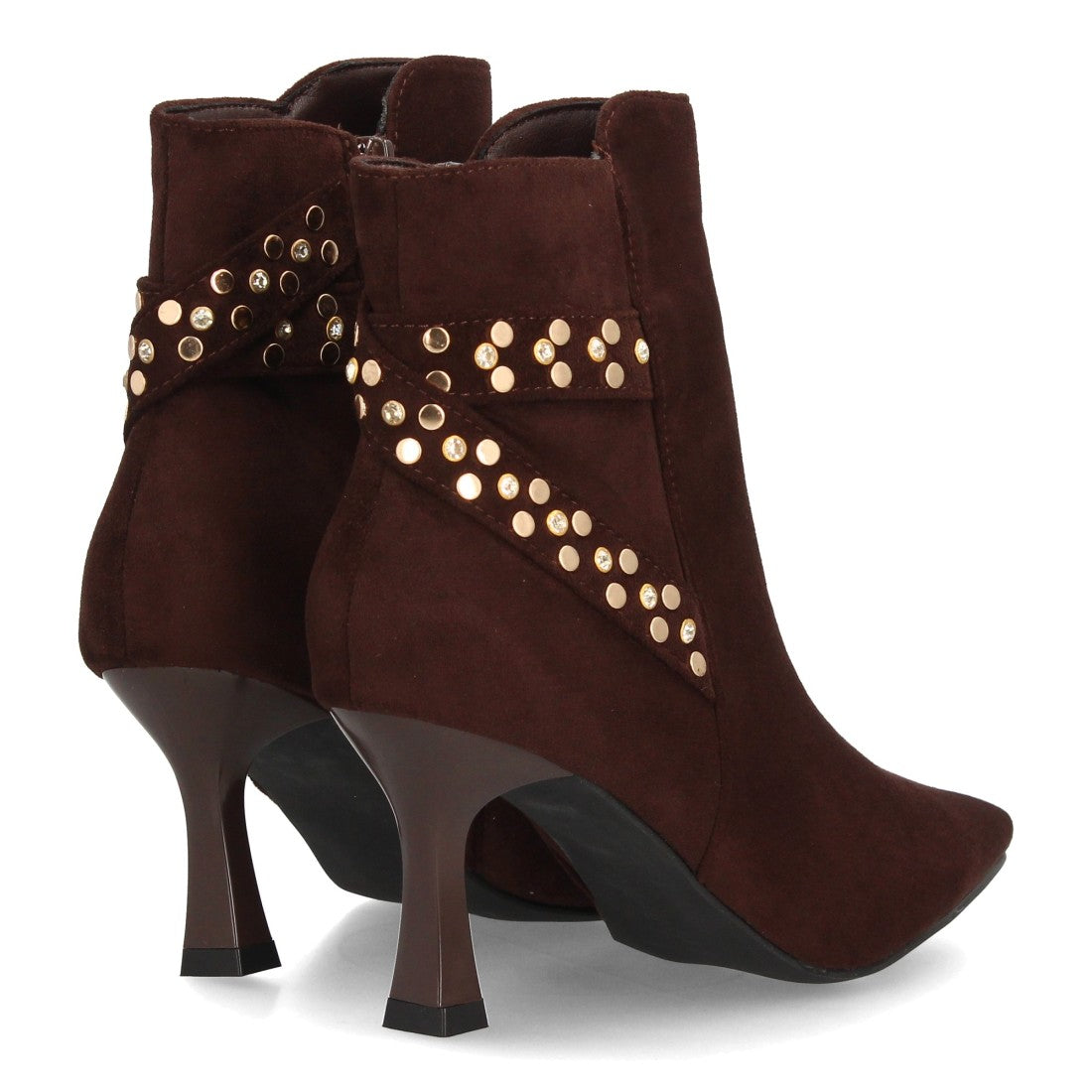 Botines de estilo elegante de mujer con punta fina y tacón fino