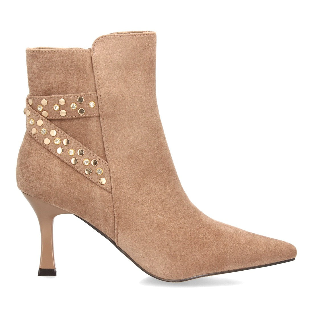 Botines de estilo elegante de mujer con punta fina y tacón fino