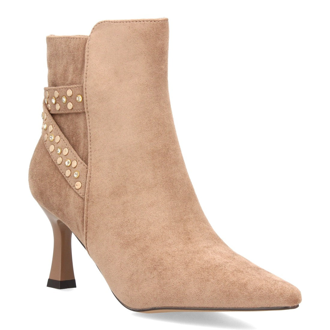 Botines de estilo elegante de mujer con punta fina y tacón fino