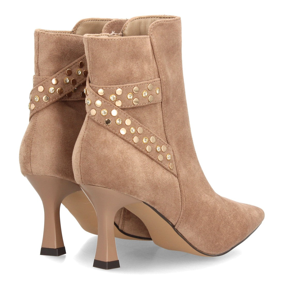 Botines de estilo elegante de mujer con punta fina y tacón fino