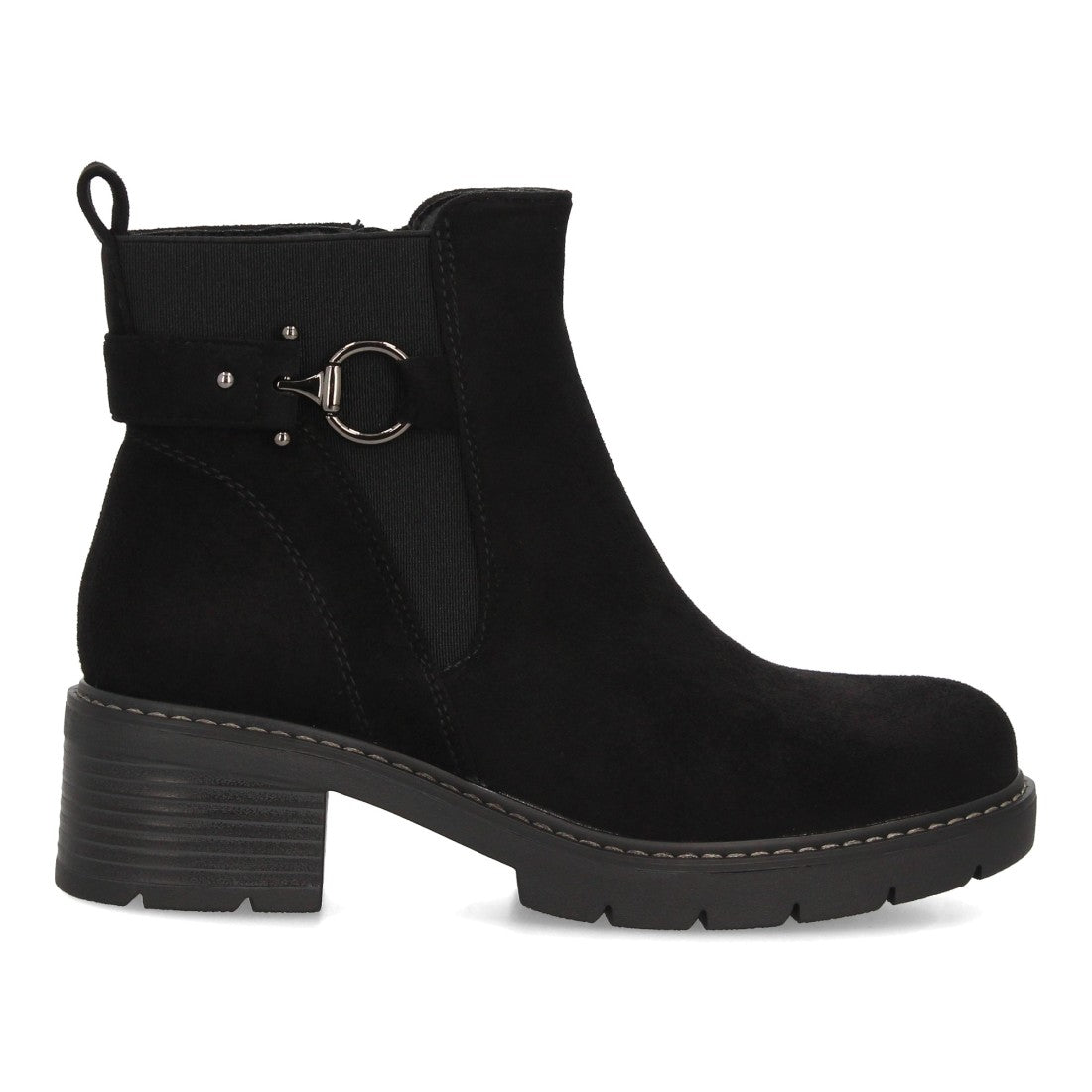 Botines de estilo casual de mujer con acabado efecto ante