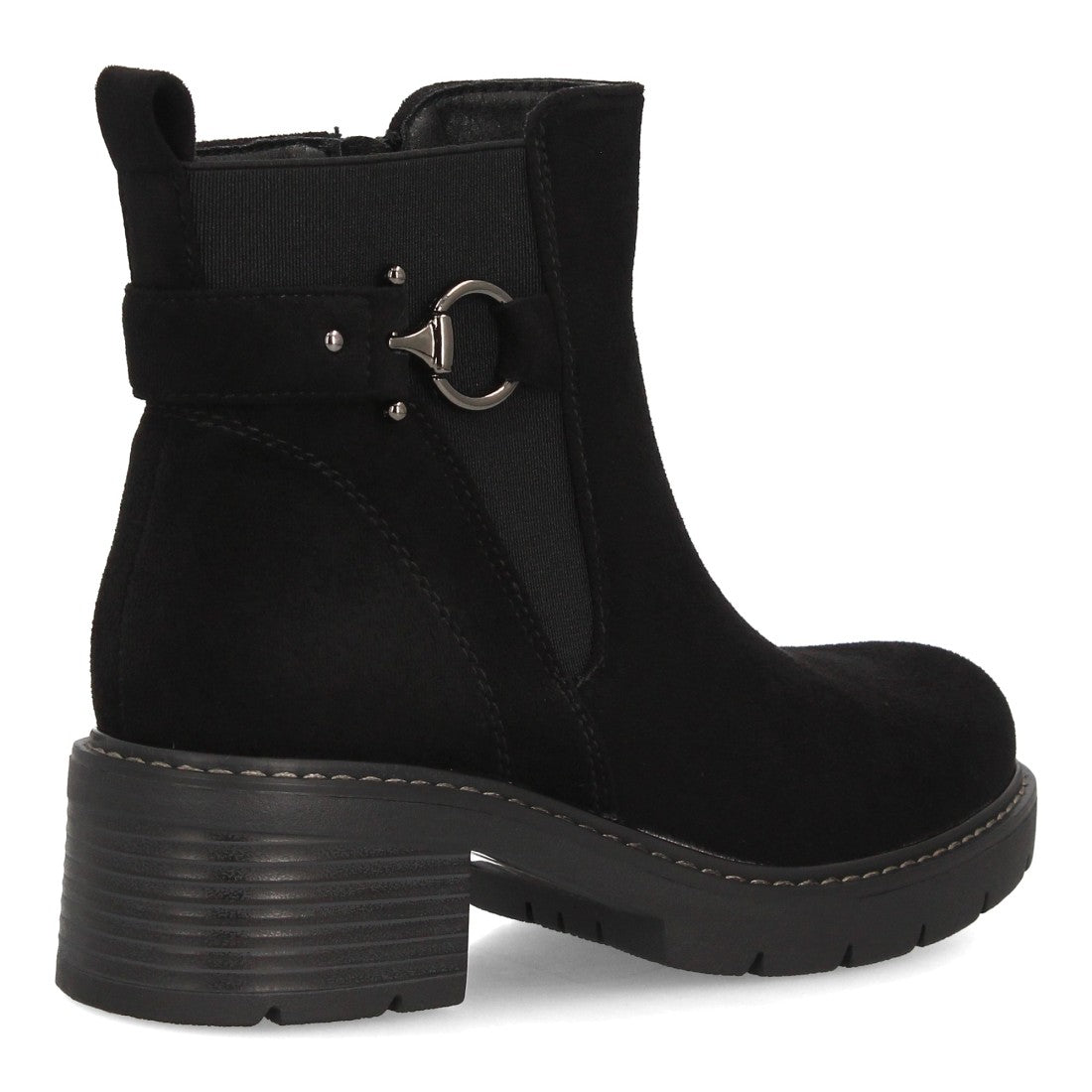 Botines de estilo casual de mujer con acabado efecto ante