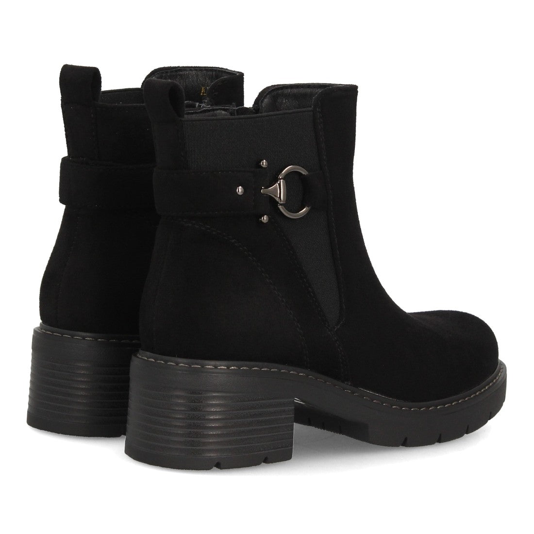 Botines de estilo casual de mujer con acabado efecto ante