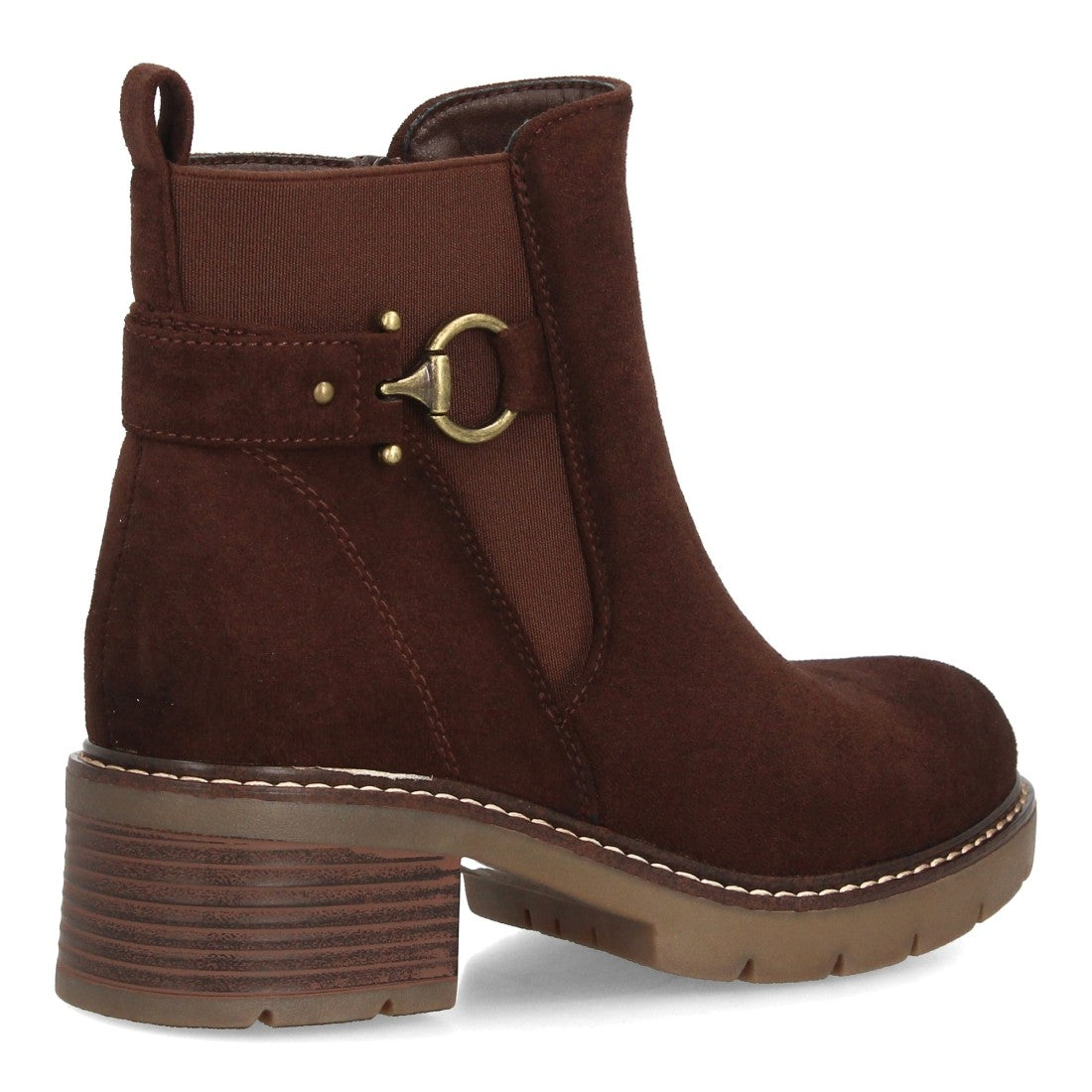 Botines de estilo casual de mujer con acabado efecto ante