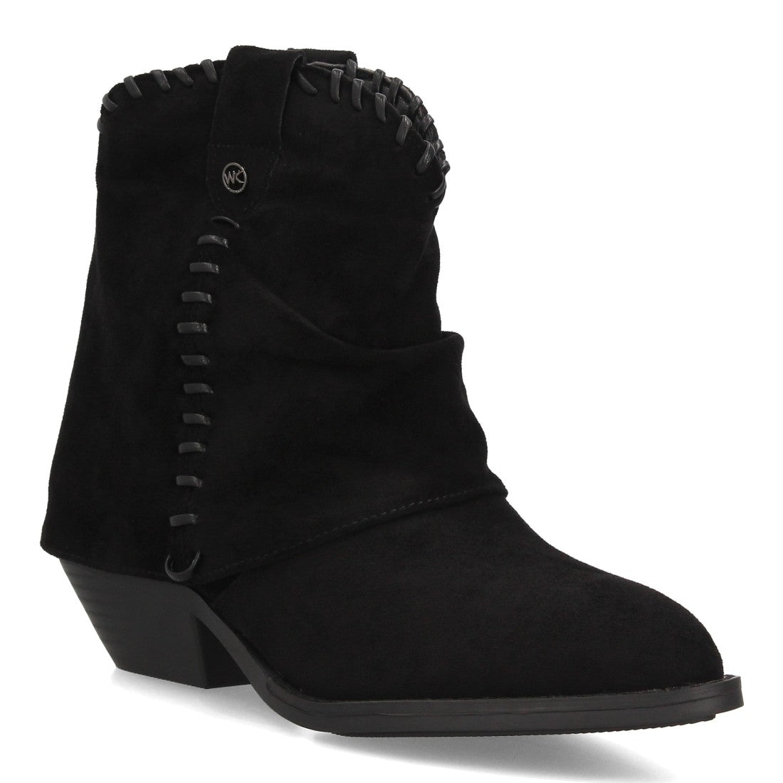 Botines estilo cowboy efecto ante de mujer