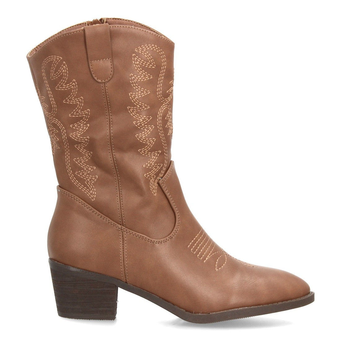 Botas cowboy de mujer con diseño de inspiración western - Kaki