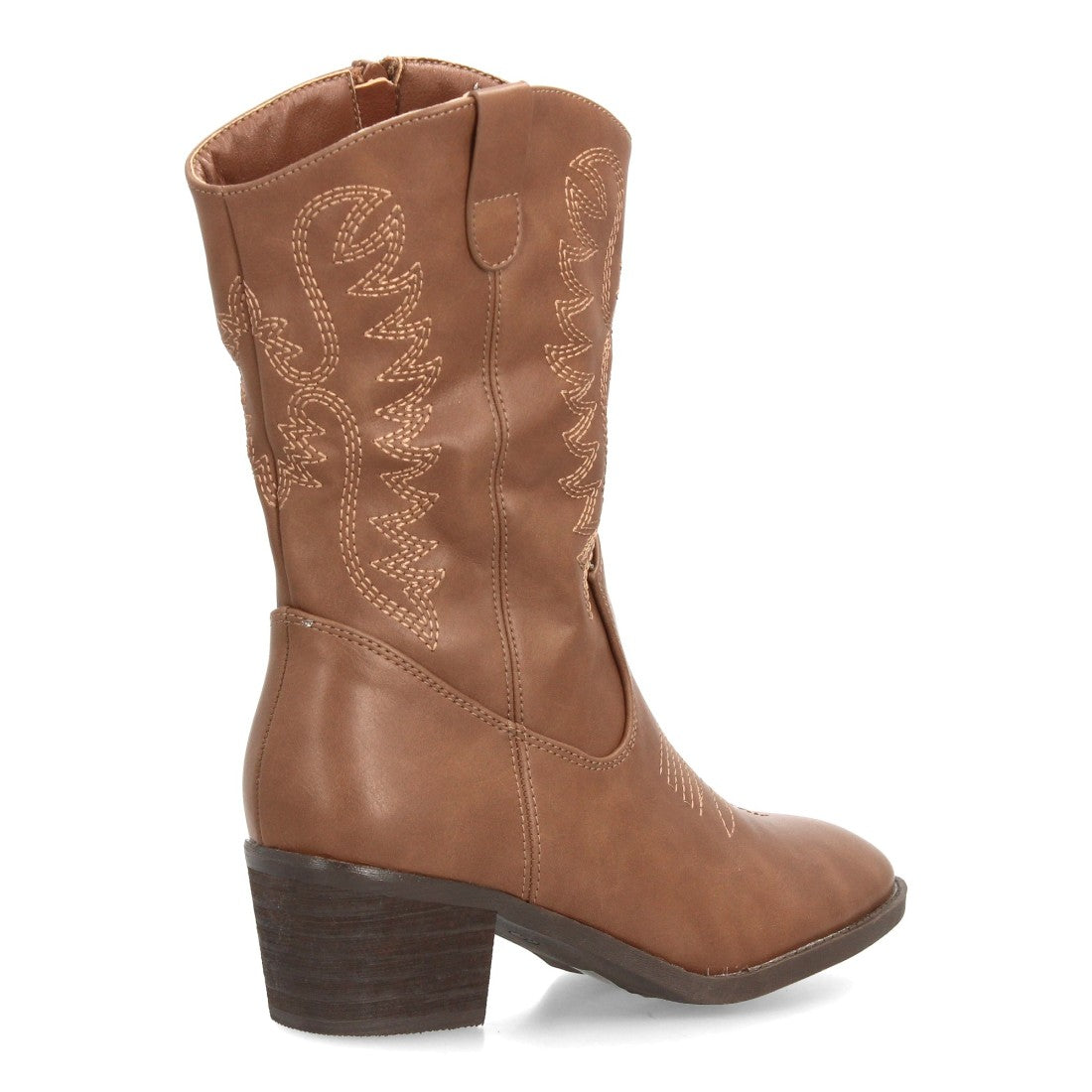 Botas cowboy de mujer con diseño de inspiración western - Kaki
