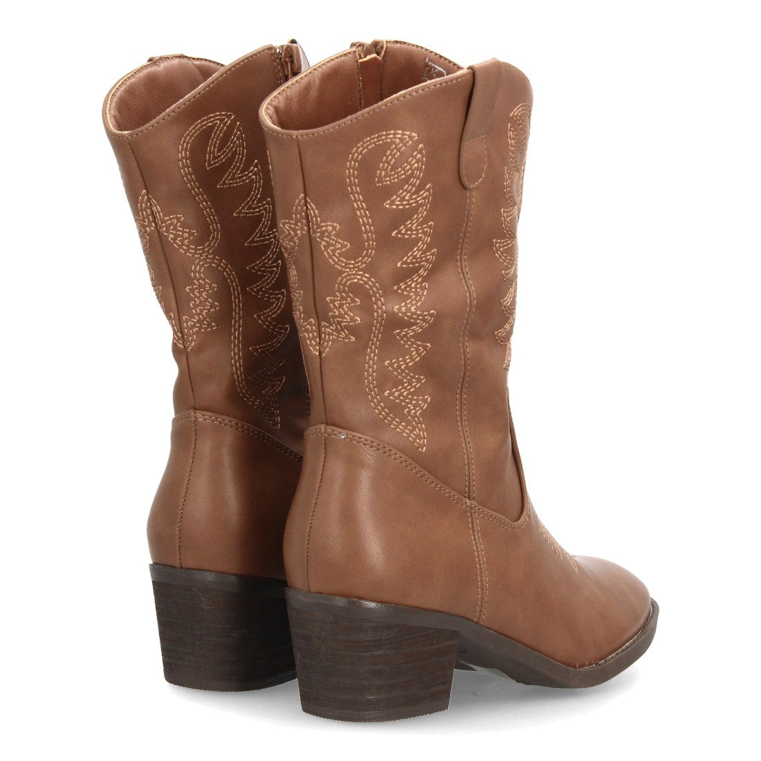 Botas cowboy de mujer con diseño de inspiración western - Kaki