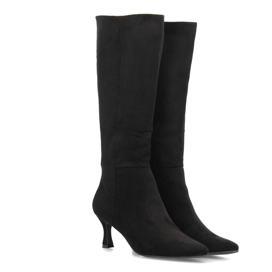 Botas altas de mujer con estampaso suave efecto ante