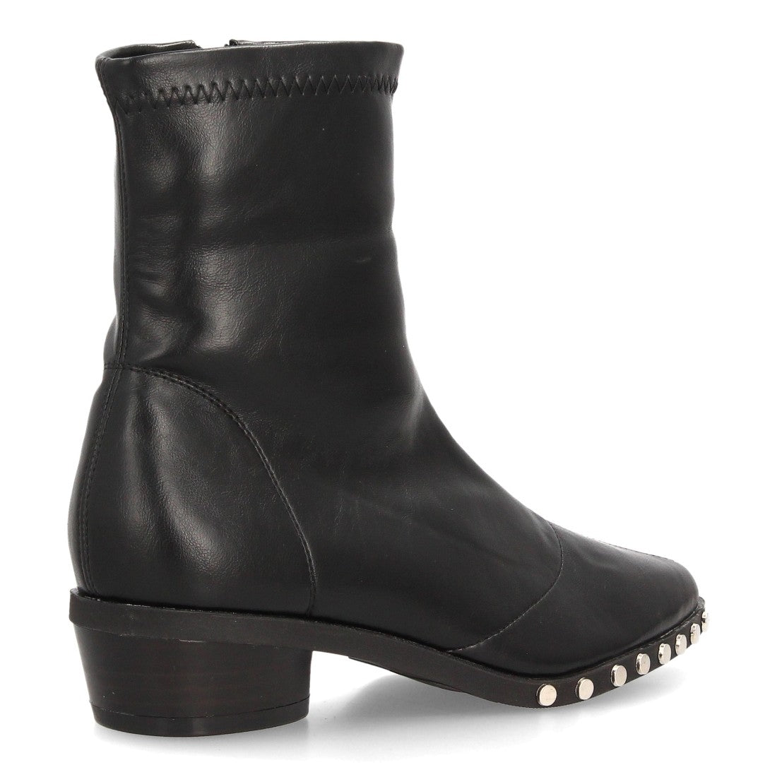 Botines de estilo moderno de mujer con tacón bajo y estable