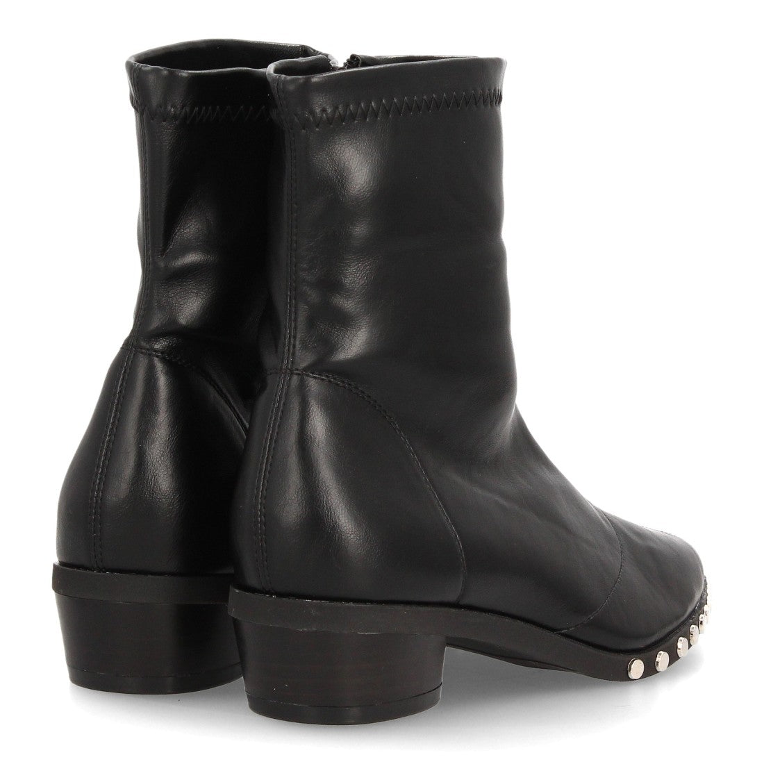 Botines de estilo moderno de mujer con tacón bajo y estable