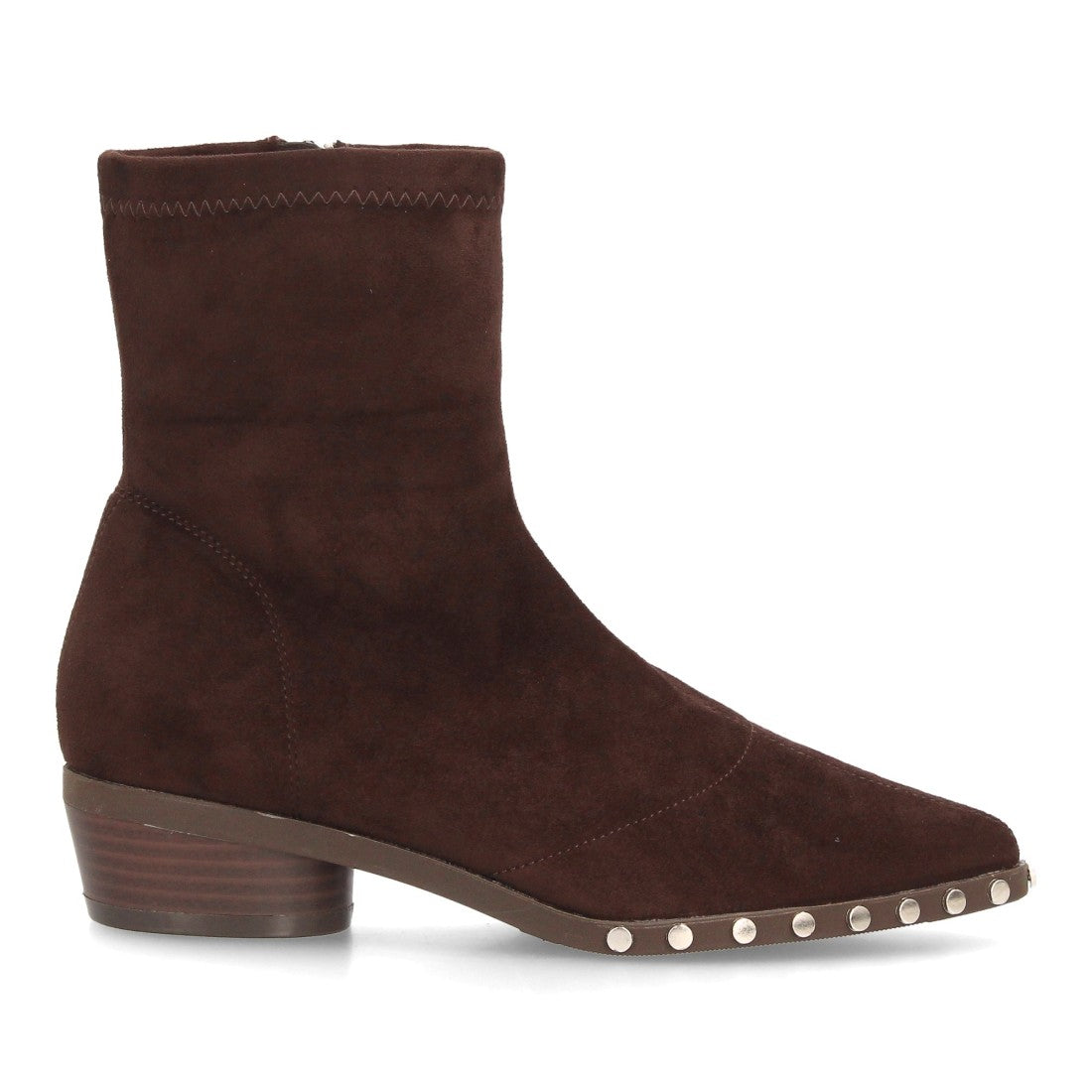 Botines de estilo moderno de mujer con tacón bajo y estable