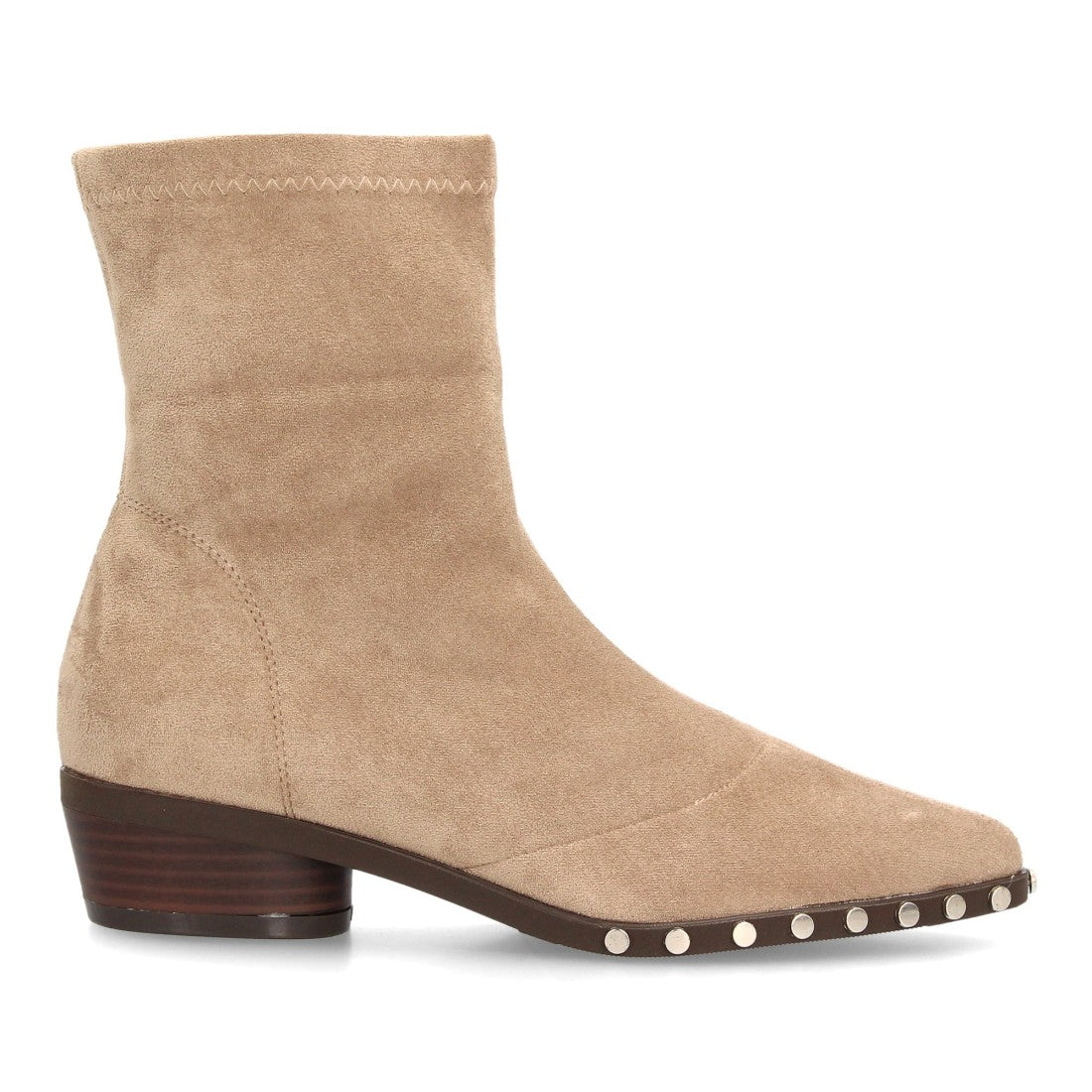 Botines de estilo moderno de mujer con tacón bajo y estable
