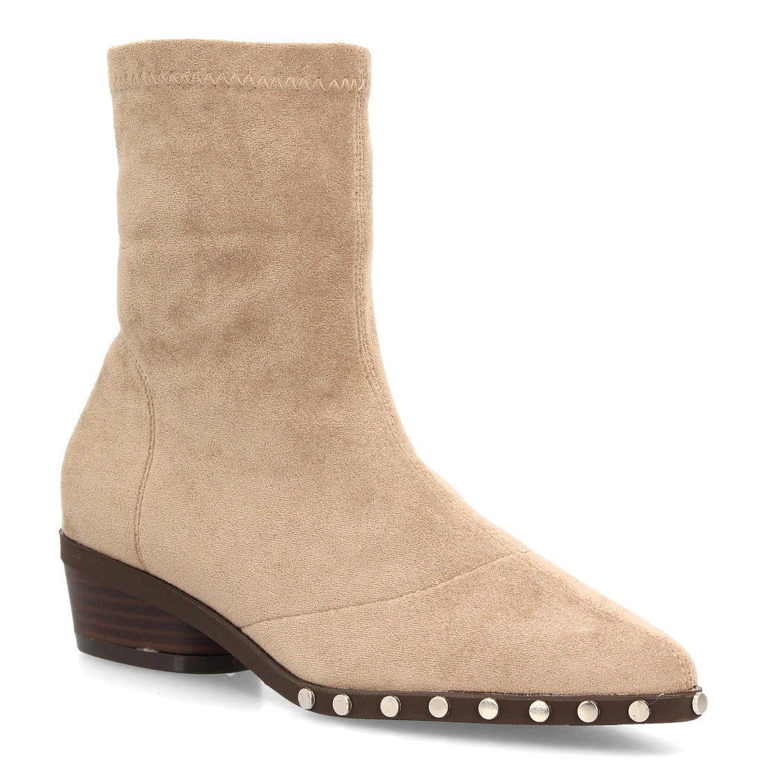 Botines de estilo moderno de mujer con tacón bajo y estable