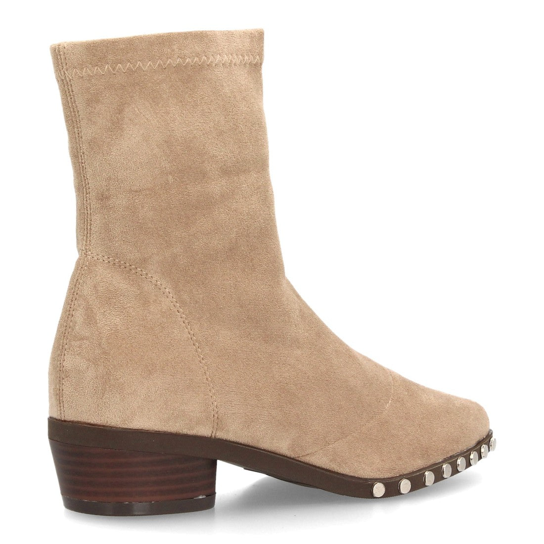 Botines de estilo moderno de mujer con tacón bajo y estable