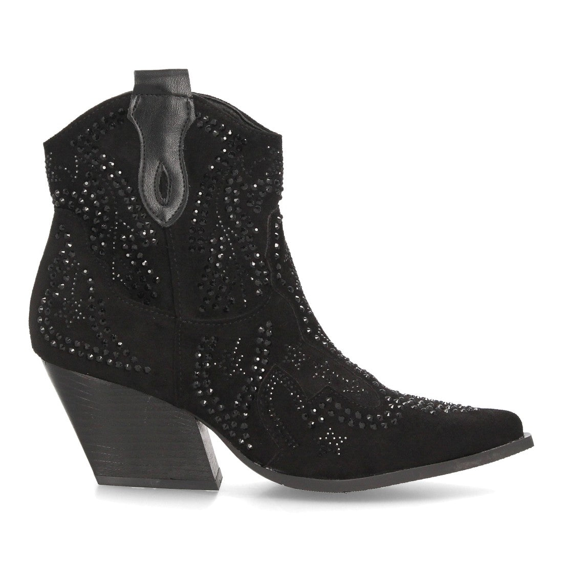 Botines de inspiración cowboy de mujer con tacón cubano