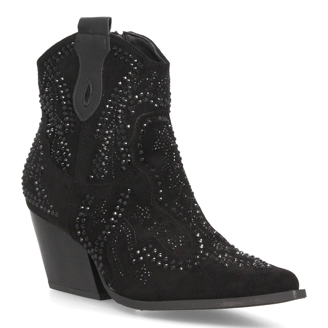 Botines de inspiración cowboy de mujer con tacón cubano