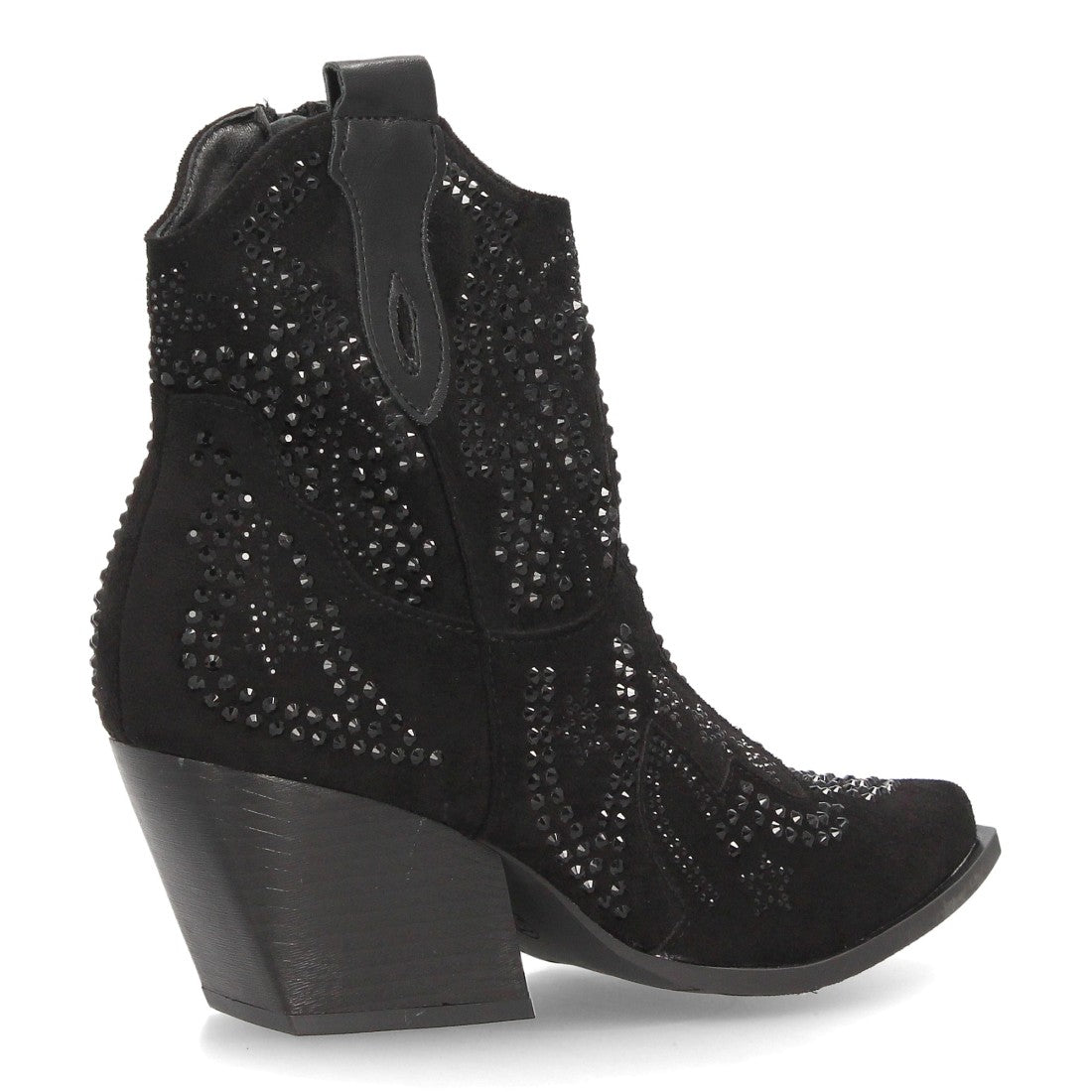 Botines de inspiración cowboy de mujer con tacón cubano