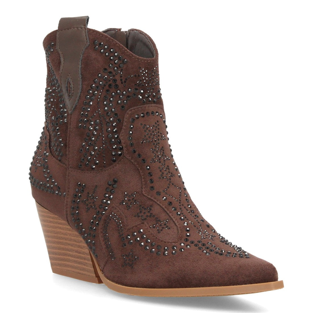 Botines de inspiración cowboy de mujer con tacón cubano