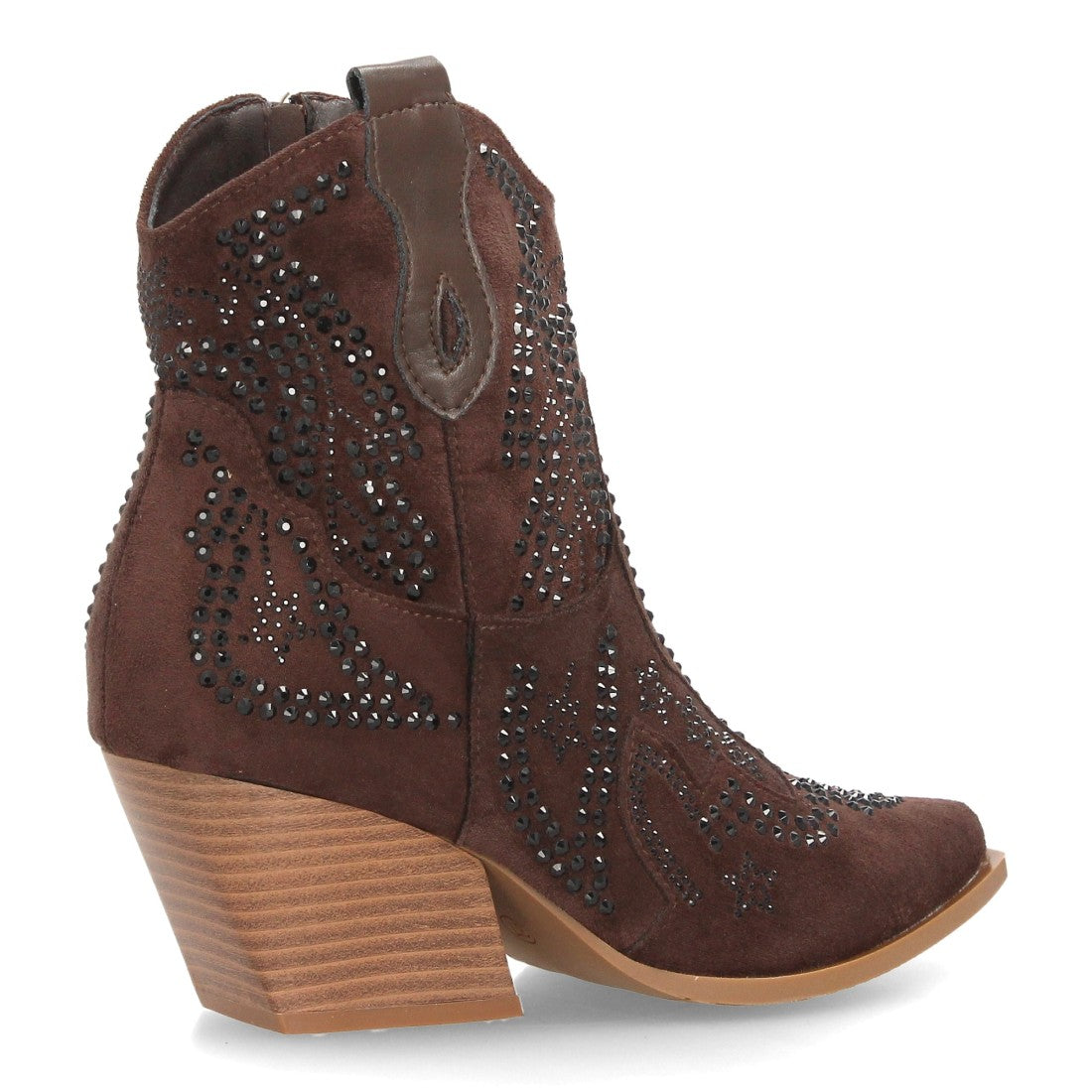 Botines de inspiración cowboy de mujer con tacón cubano
