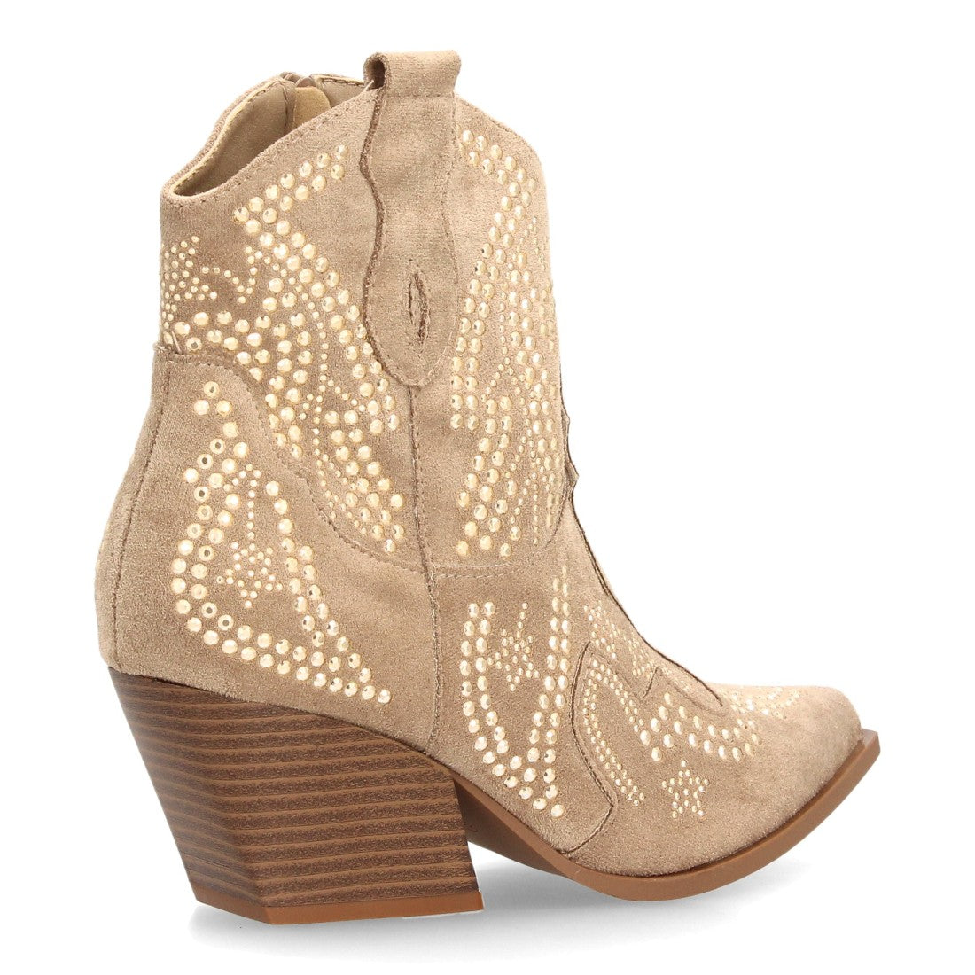 Botines de inspiración cowboy de mujer con tacón cubano