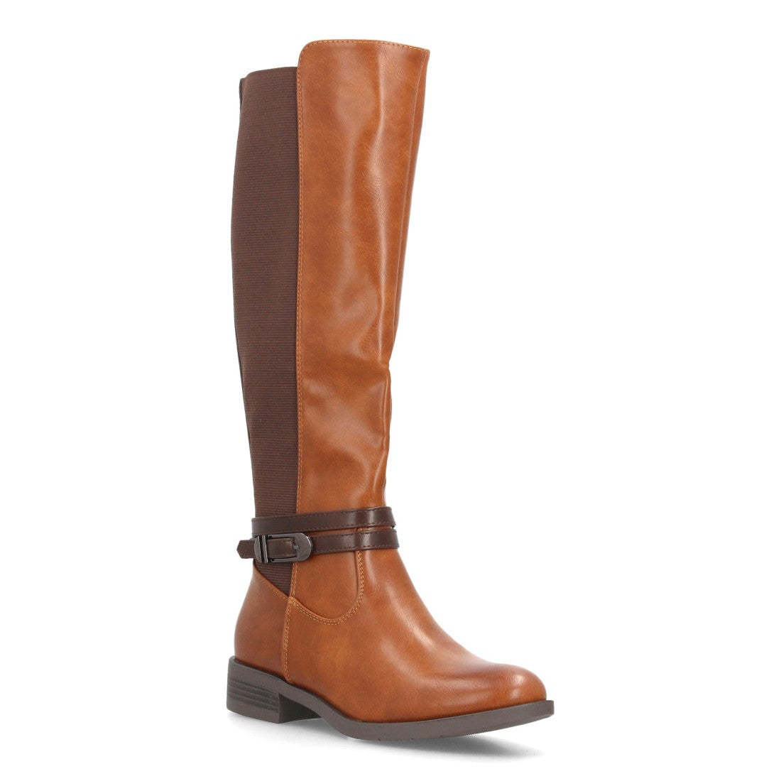 Botas altas de mujer con diseño clásico de inspiración ecuestre - Camel (Ref. YY-87)