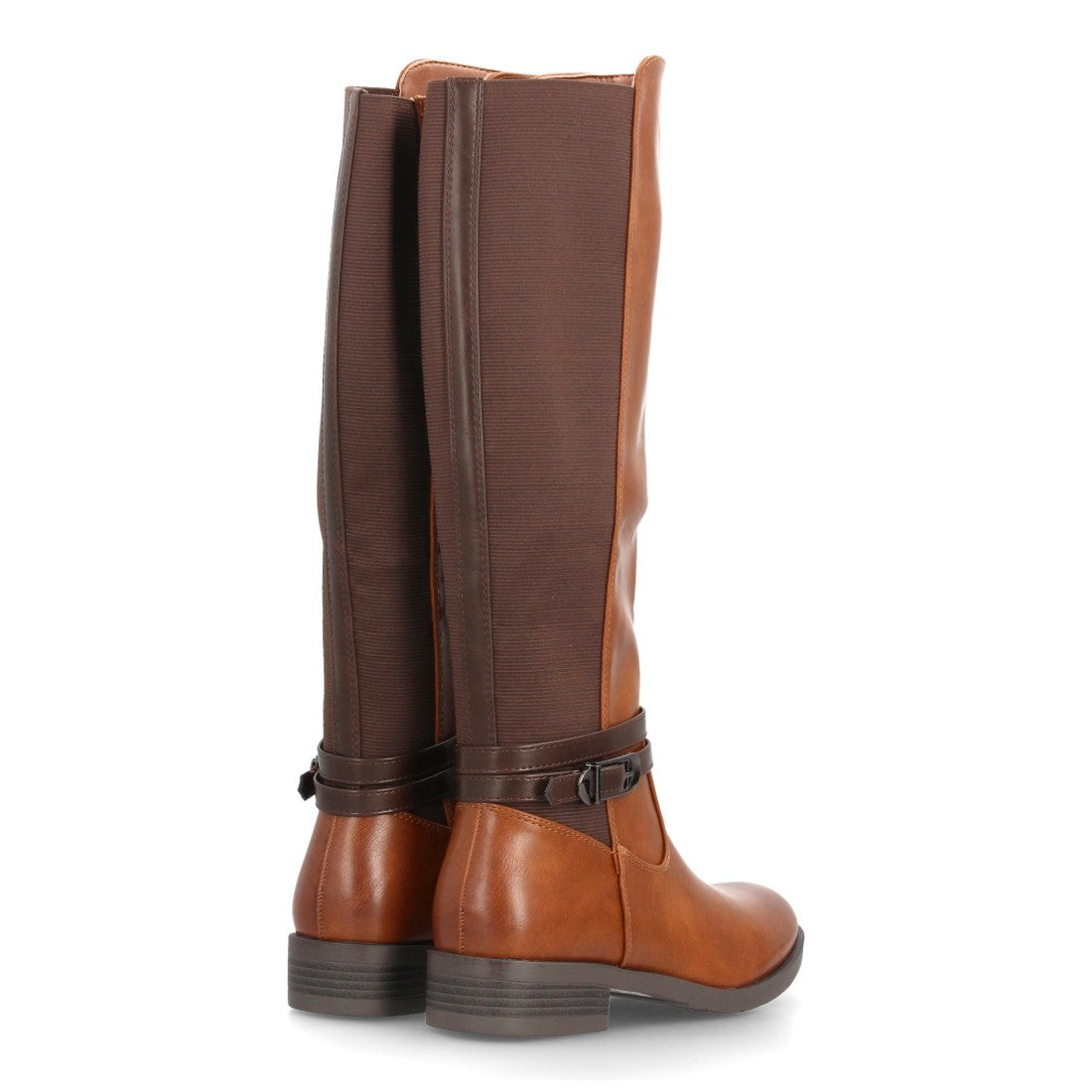 Botas altas de mujer con diseño clásico de inspiración ecuestre - Camel (Ref. YY-87)