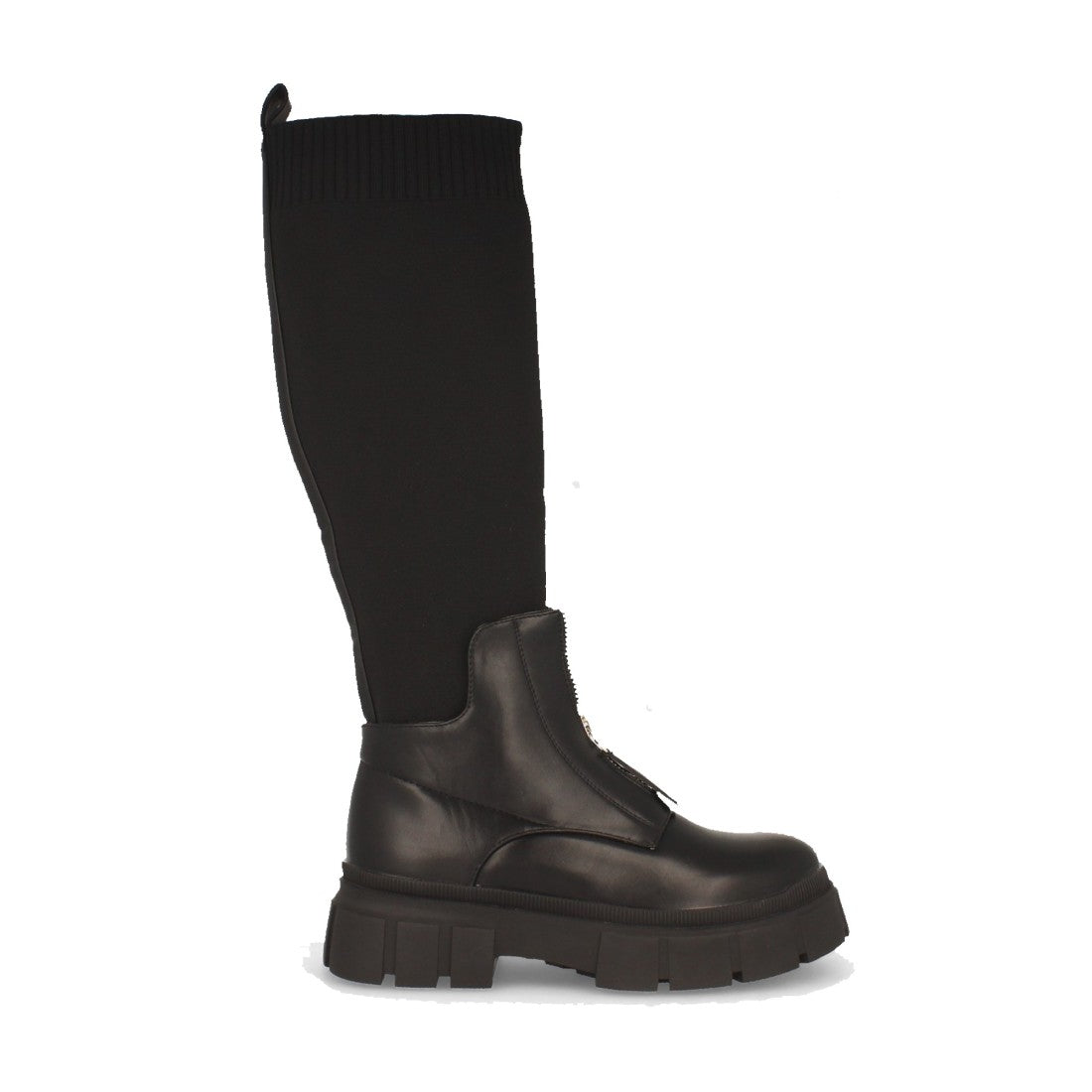 Bota de plataforma de mujer con cremallera en el empeine