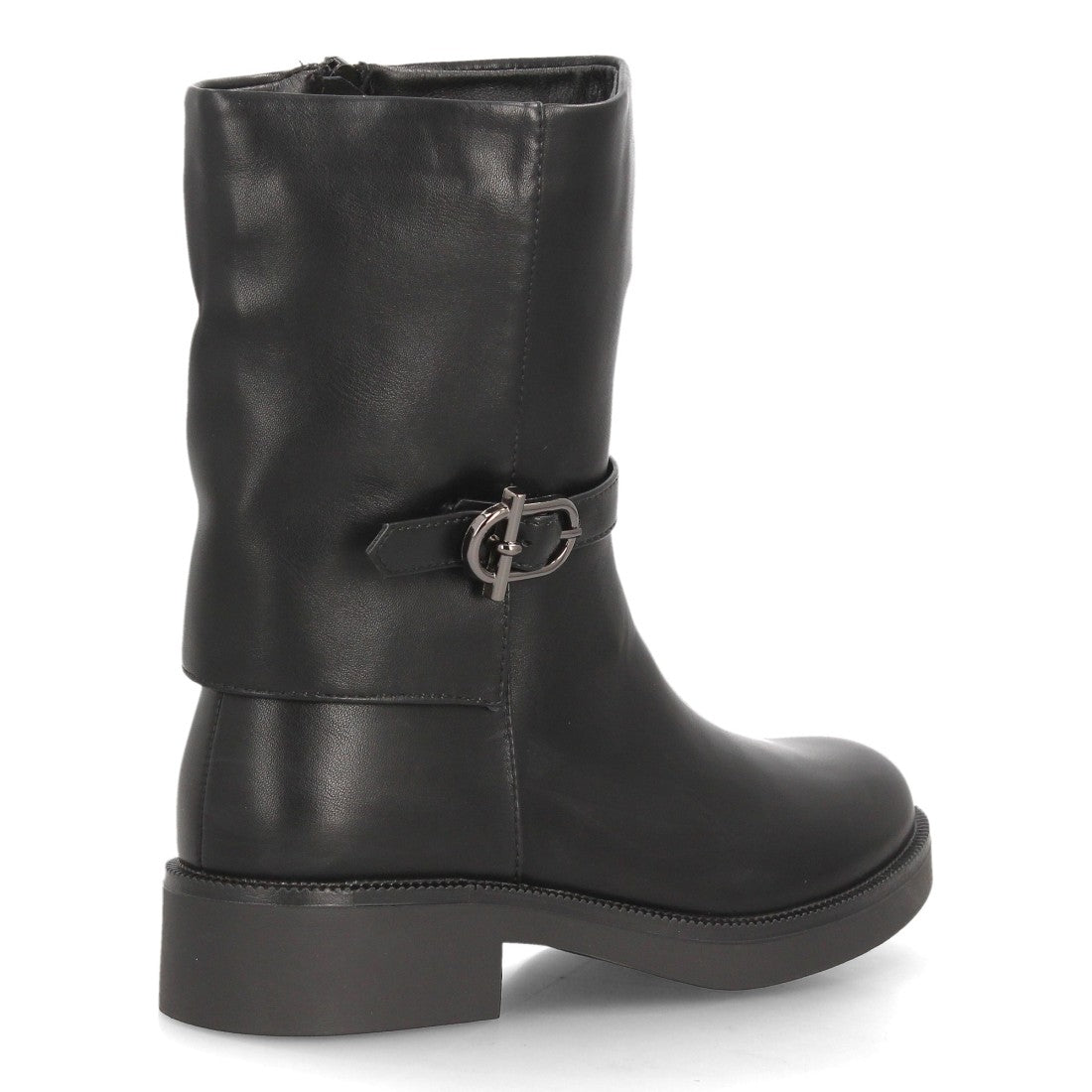Botas de caña media de mujer con punta redonda