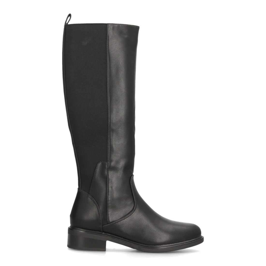 Botas altas de mujer con panel elástico lateral en la caña