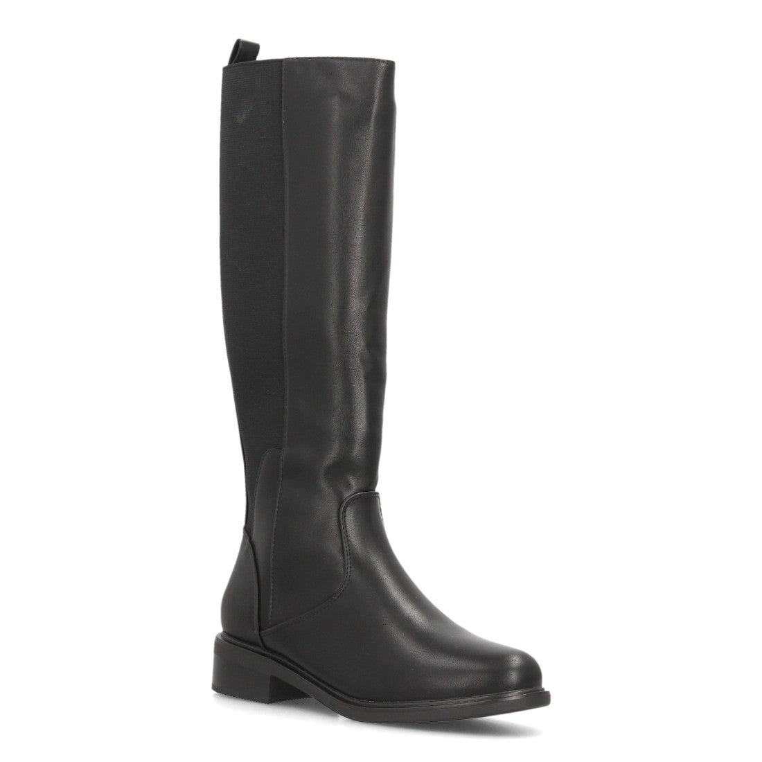 Botas altas de mujer con panel elástico lateral en la caña