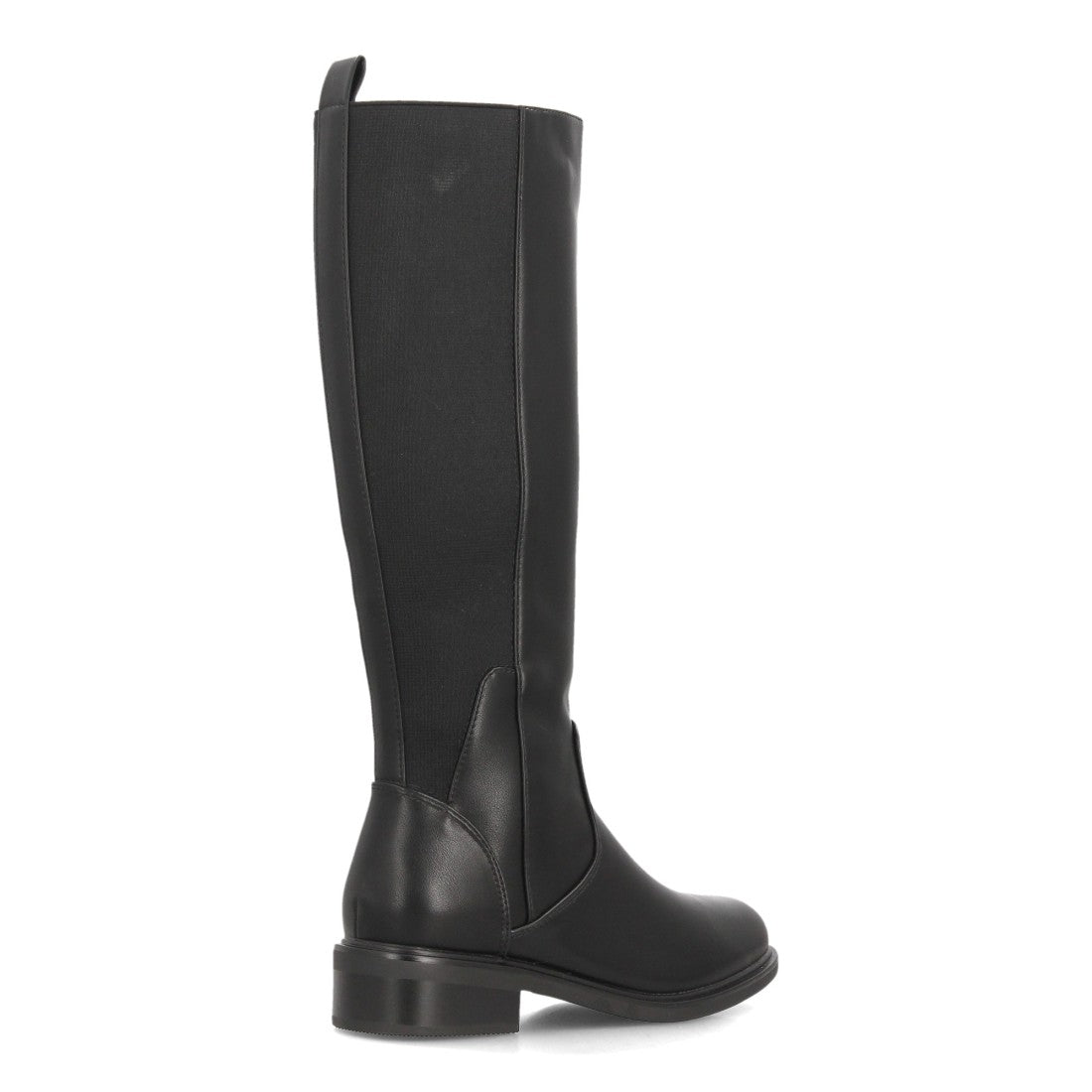 Botas altas de mujer con panel elástico lateral en la caña