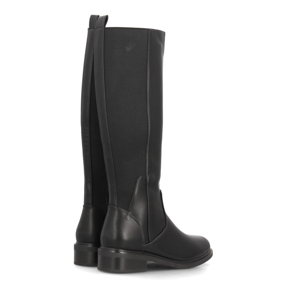 Botas altas de mujer con panel elástico lateral en la caña