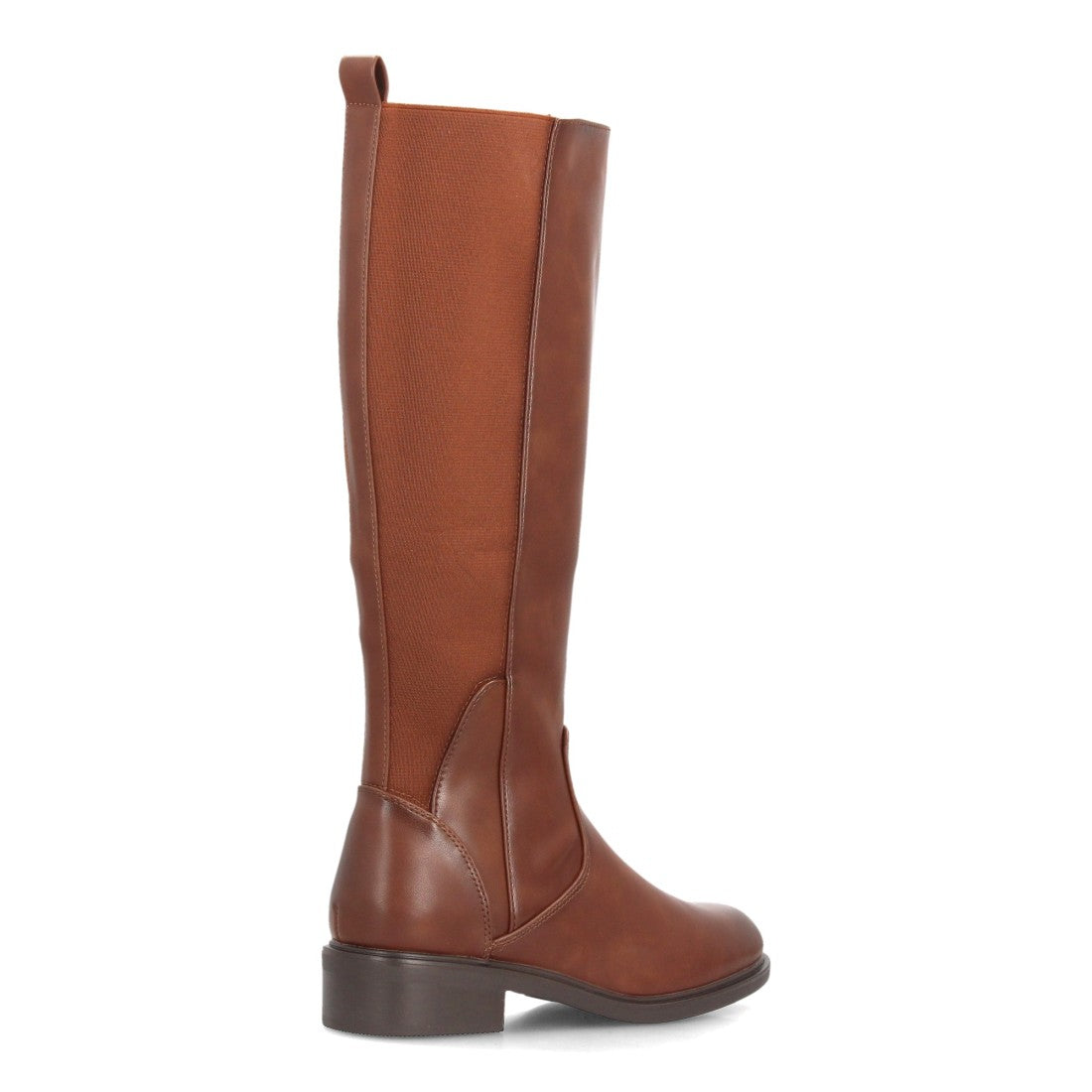 Botas altas de mujer con panel elástico lateral en la caña