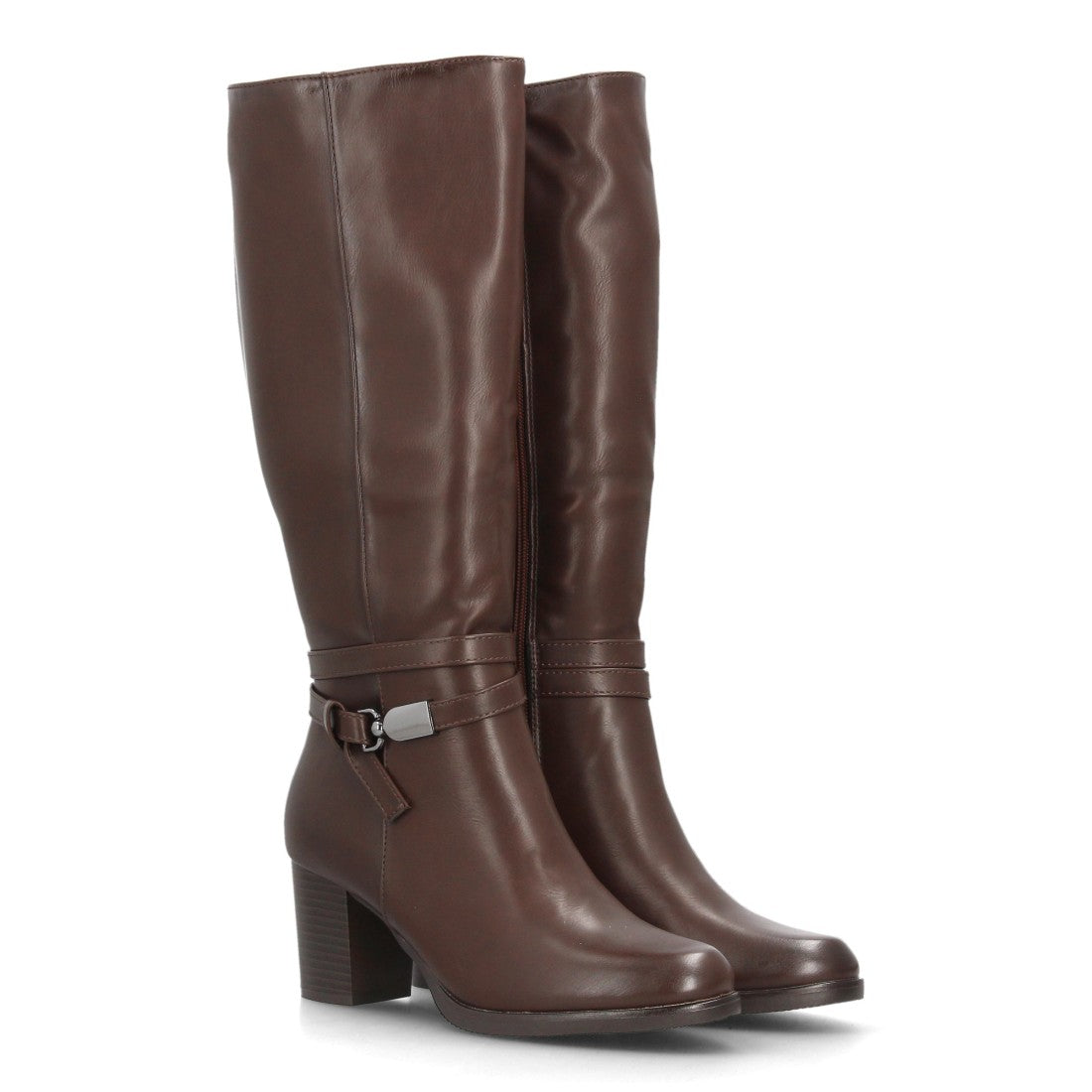 Botas altas de mujer con cierre de cremallera