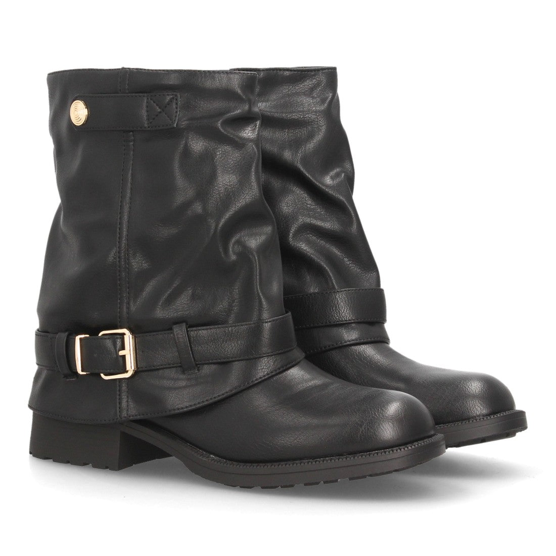 Botines de estilo motero de mujer con caña media