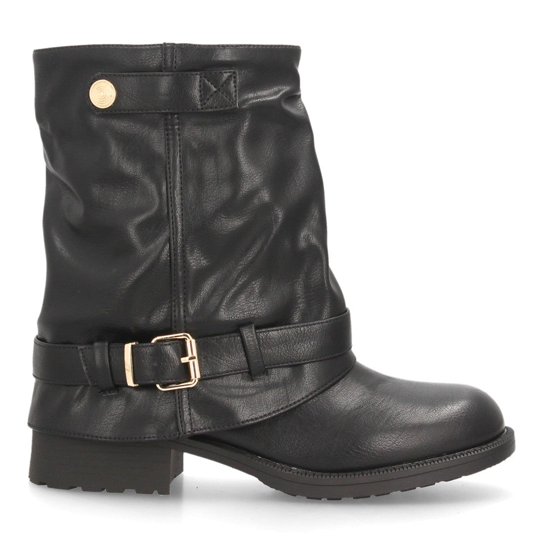Botines de estilo motero de mujer con caña media